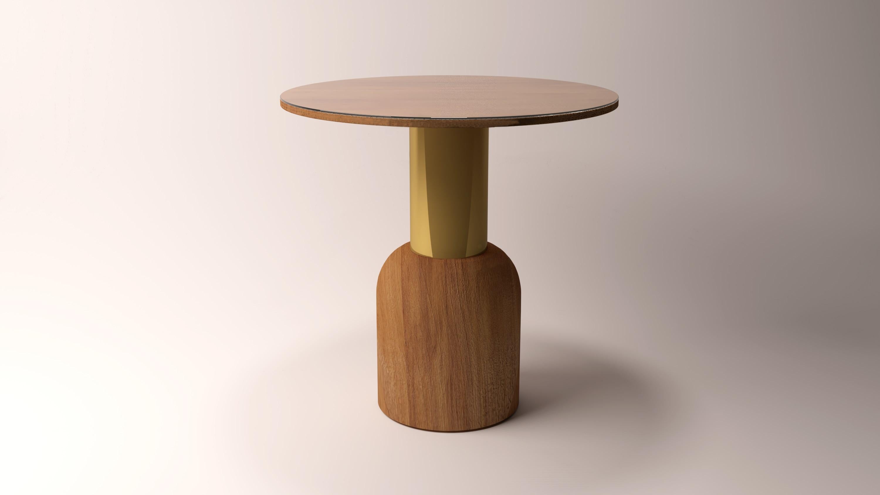 Serenity Fusion 50 Iroko Wood Table by Alabastro Italiano
Dimensions: D 50 x H 50 cm.
Materials: Iroko wood, metal.
12.5 kg.

Available in another size: H 40 cm.
Available in other metal finishes.
Available in different combinations of Iroko wood