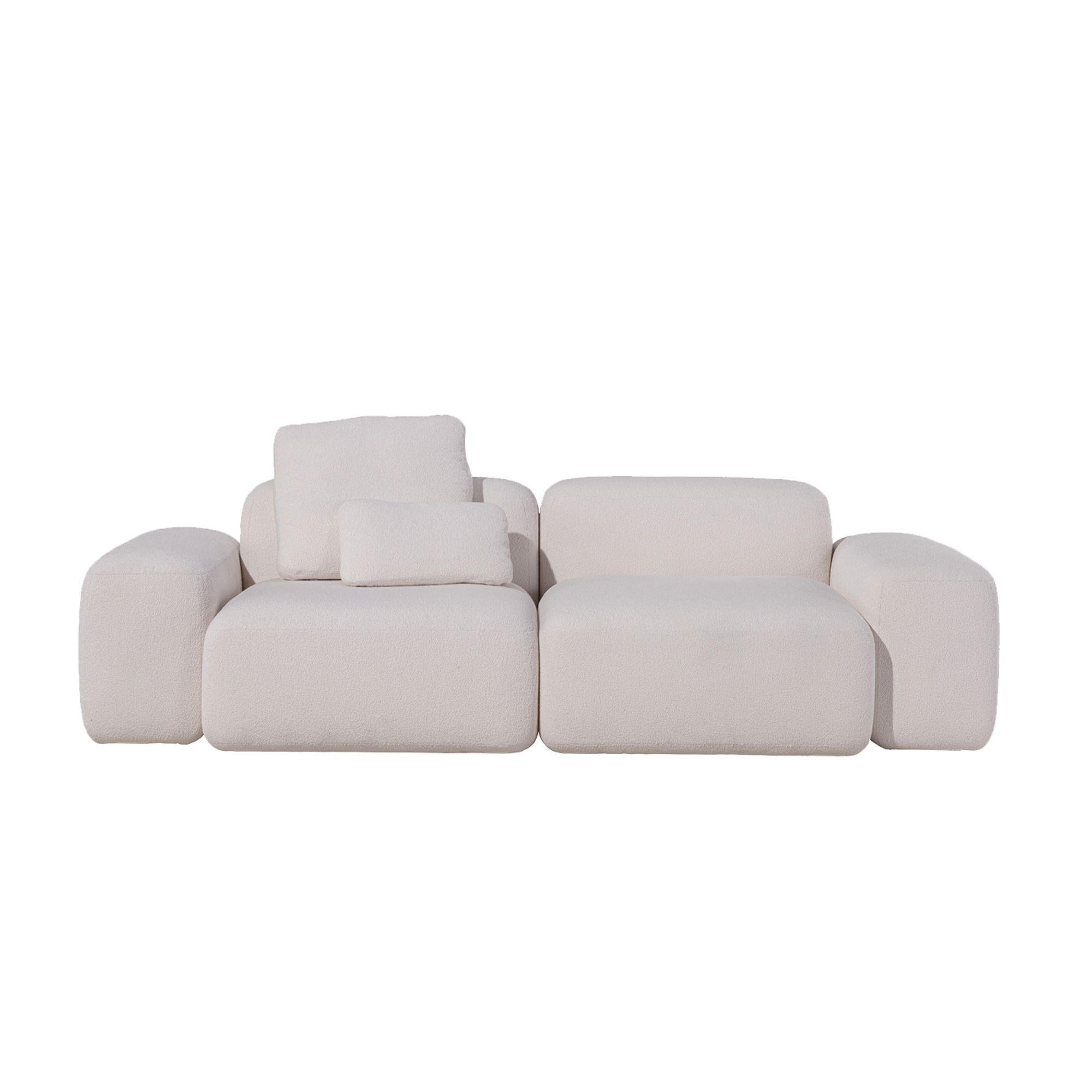 Modulares modernes Chaise-Longue-Sofa von SERENITY (Leder) im Angebot