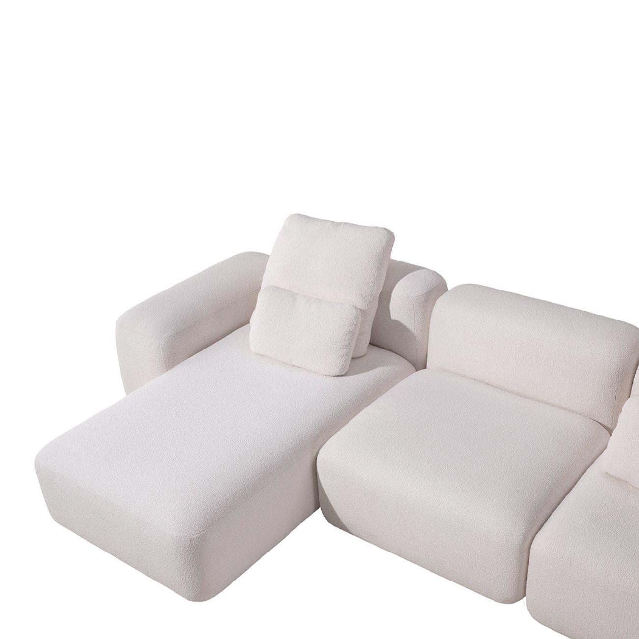 Sofá Modular Moderno Chaise-Longue SERENITY Hecho a mano en venta