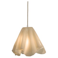 Serenity Pendant Lamp in Neutral Beige Bio-Based Resin by Waves.STUDIO