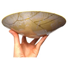 Serenity Restored: Kintsugi Celadon White Bowl