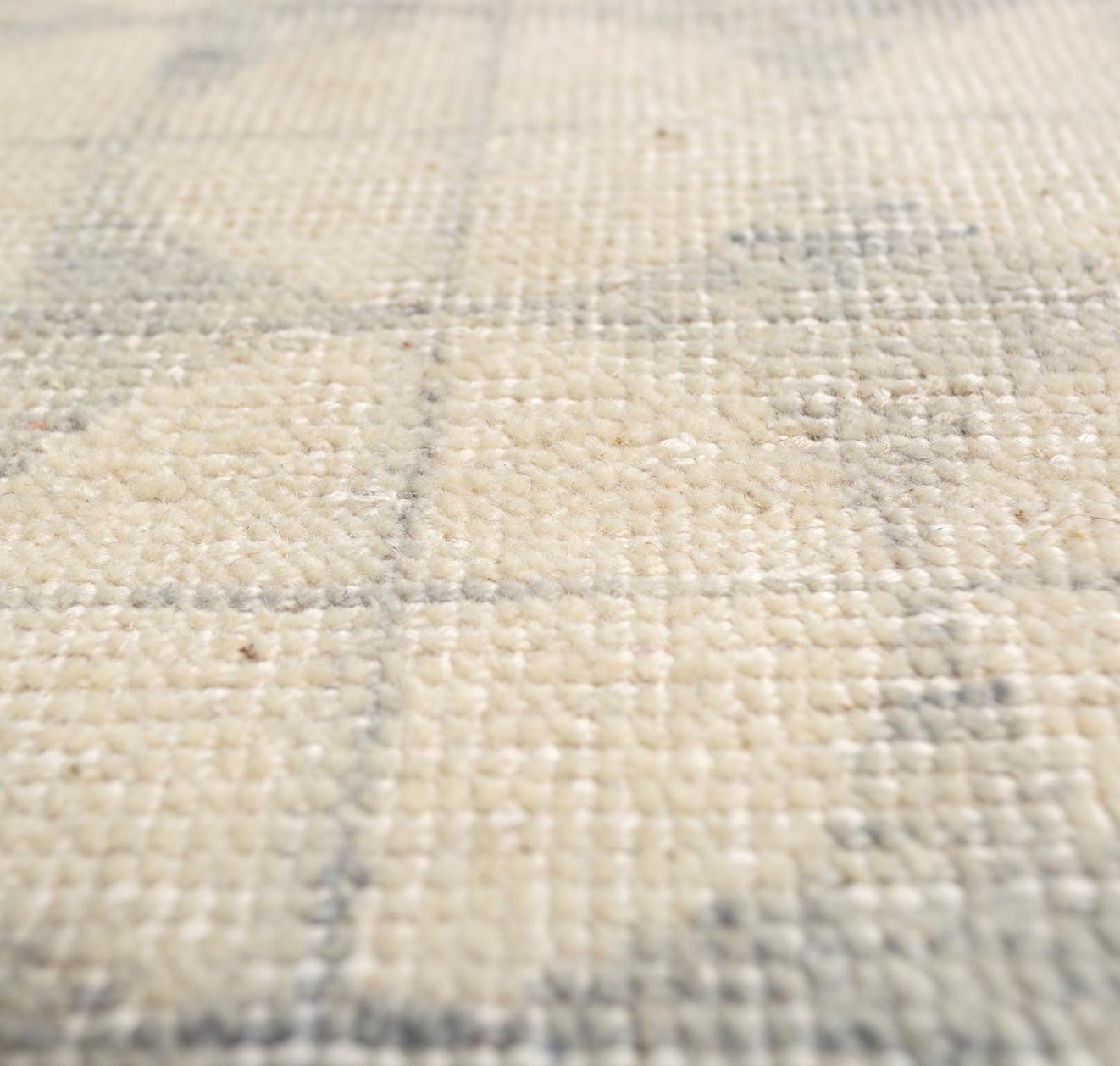 Organique Tapis de service de tisserands rurals, noué, laine, 240 x 300 cm en vente