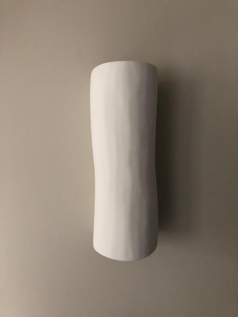Serenity Sofie Contemporary Wall Sconce/Light, White Plaster, Hannah Woodhouse For Sale 2