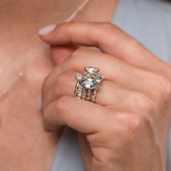 Serenity Twinkle Ring Stack In Sterling Silver