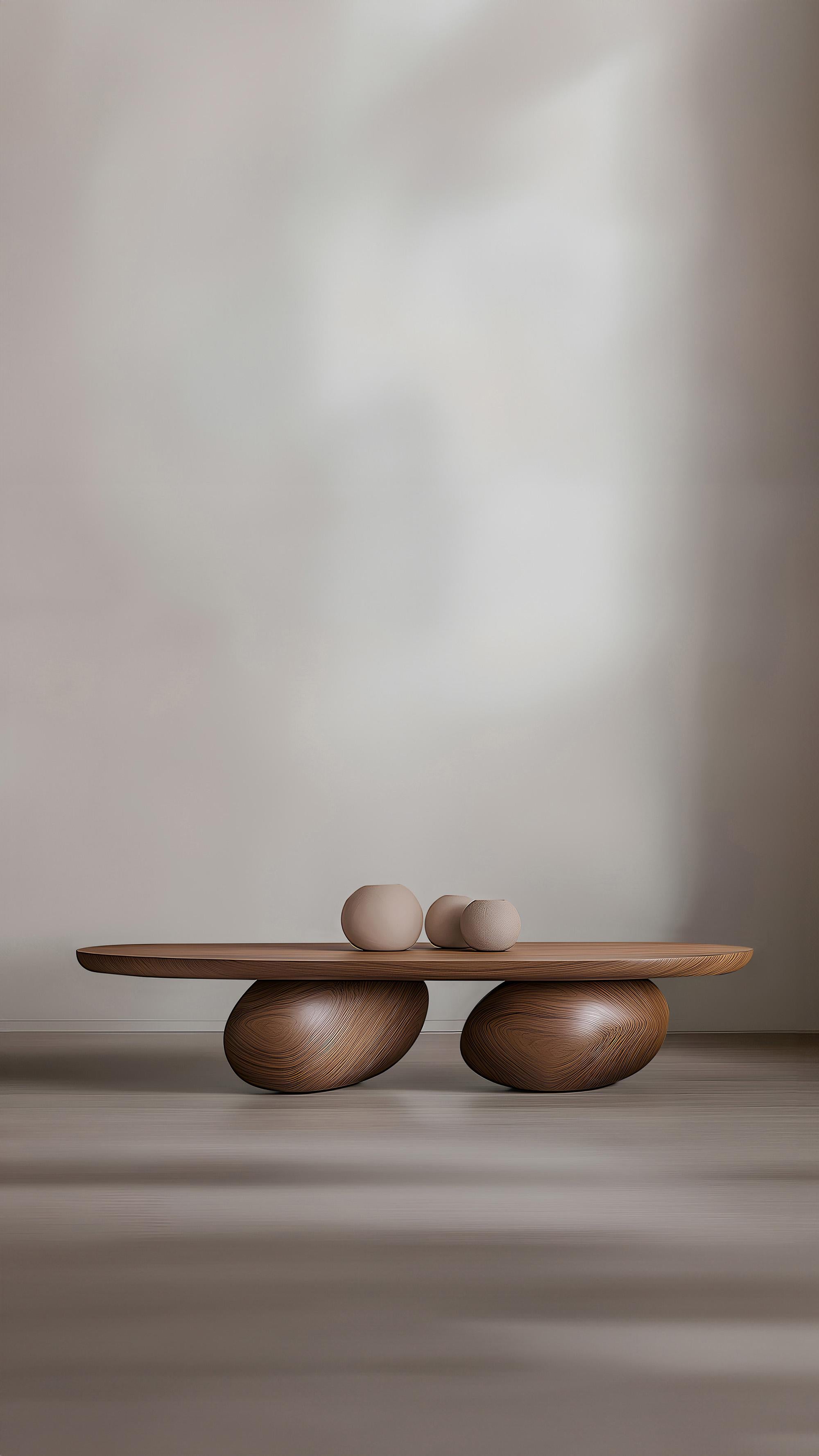 Mexican Sereno Center Table Serie 2 by NONO – Minimalist Design with Pebble Legs For Sale