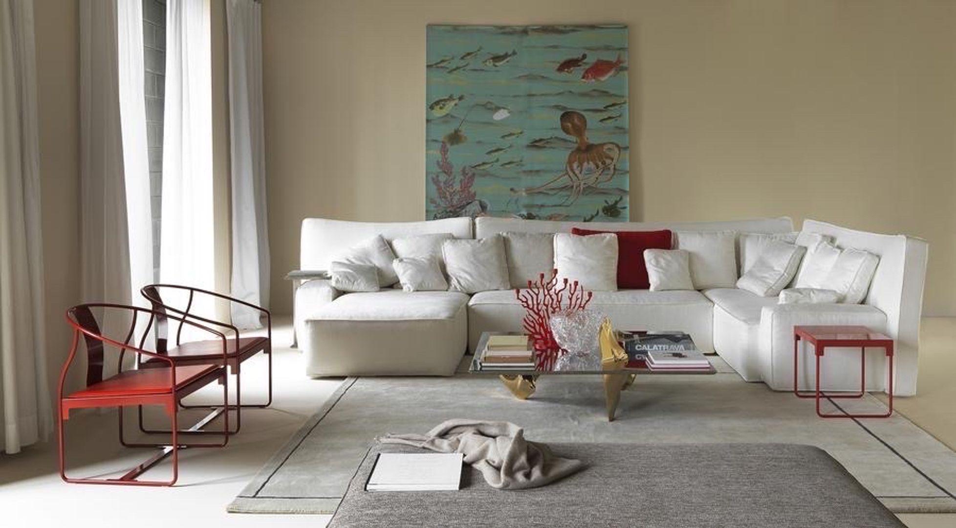 Sereno Couchtisch - von Fredrikson Stallard für Driade - Titanium (Aluminium) im Angebot