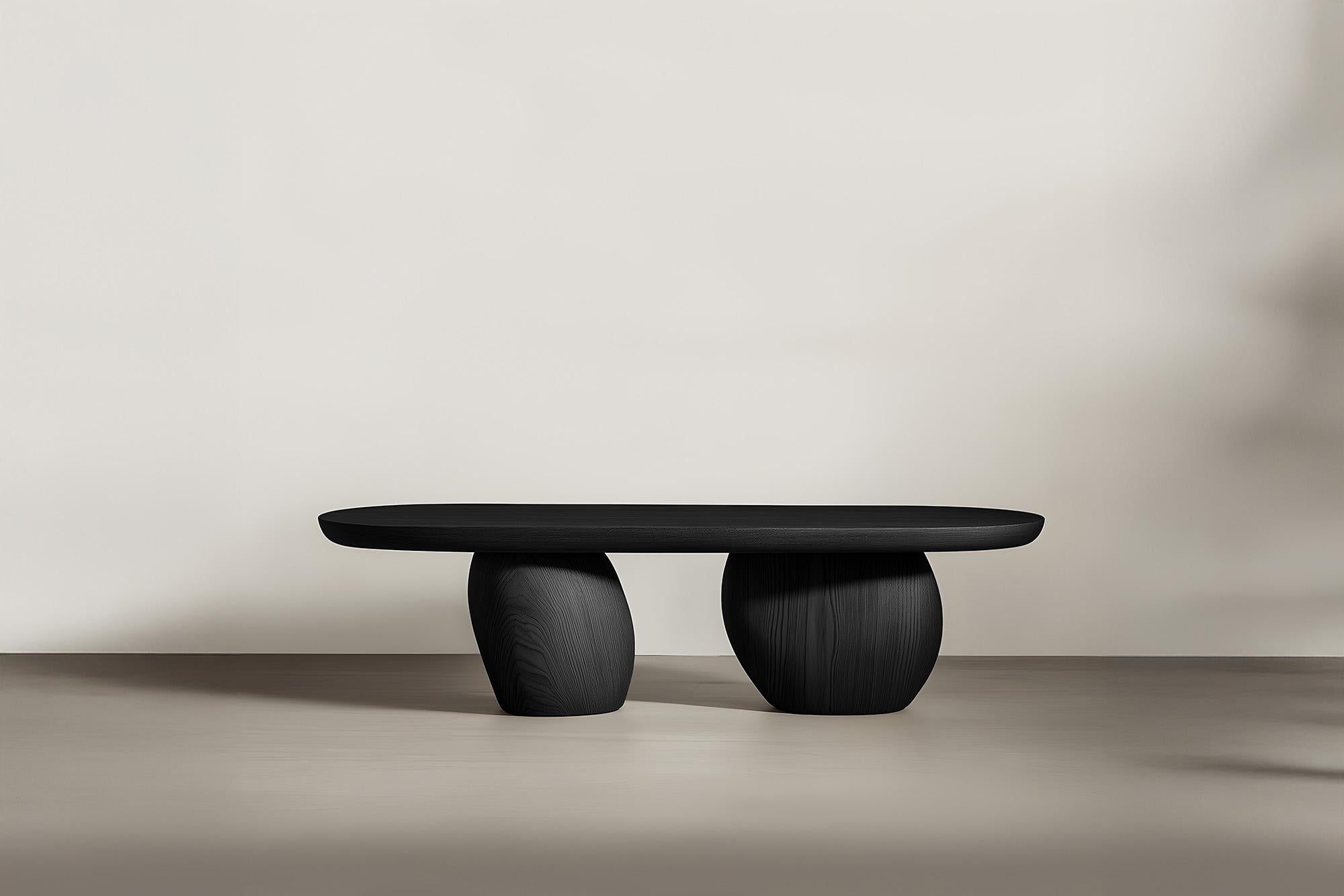 Sereno Couchtisch Serie 33 von NONO - Skulpturale Beine aus Massivholz (Mexikanisch) im Angebot