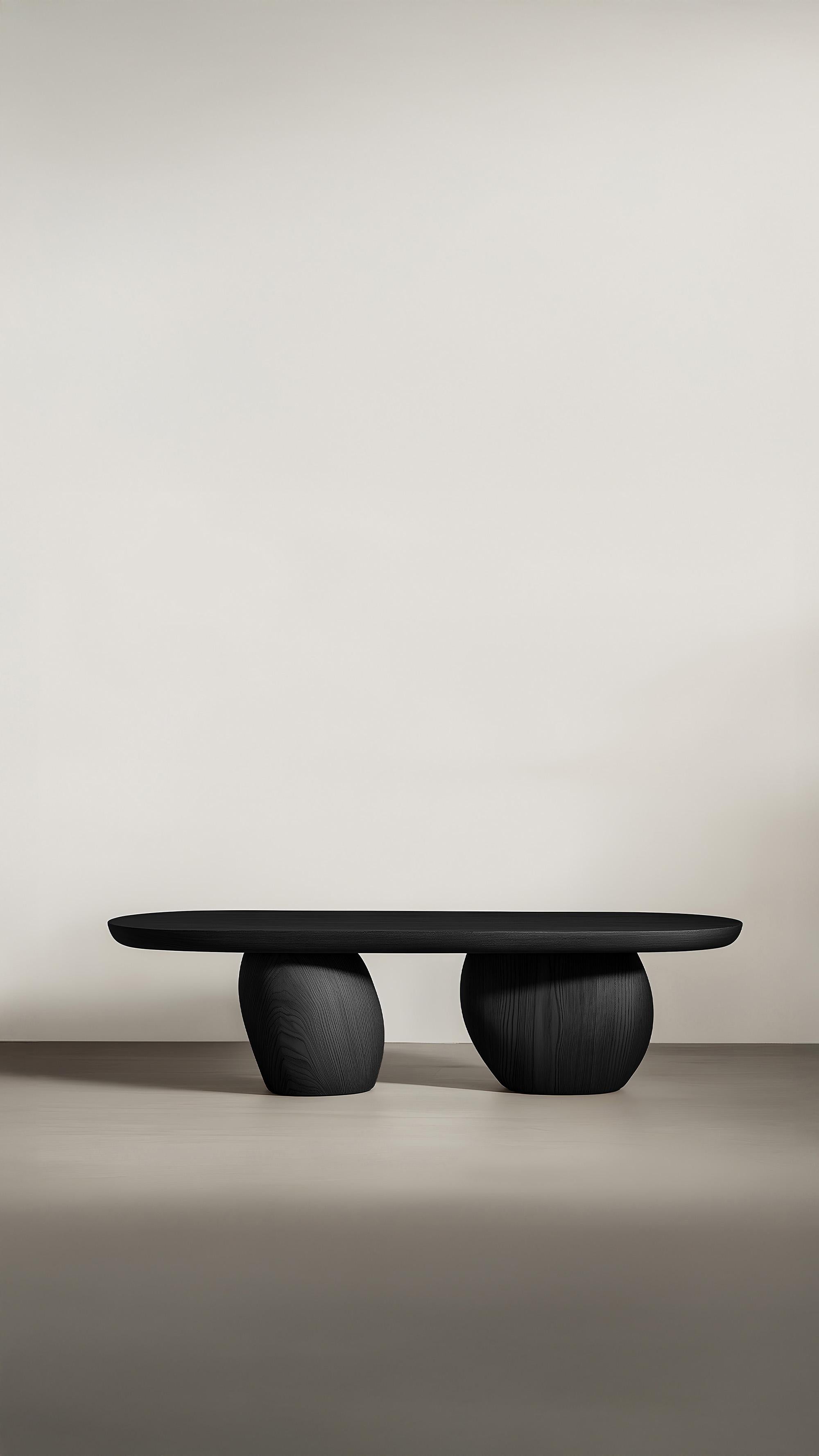 Sereno Couchtisch Serie 33 von NONO - Skulpturale Beine aus Massivholz im Zustand „Neu“ im Angebot in Ciudad de México, CDMX