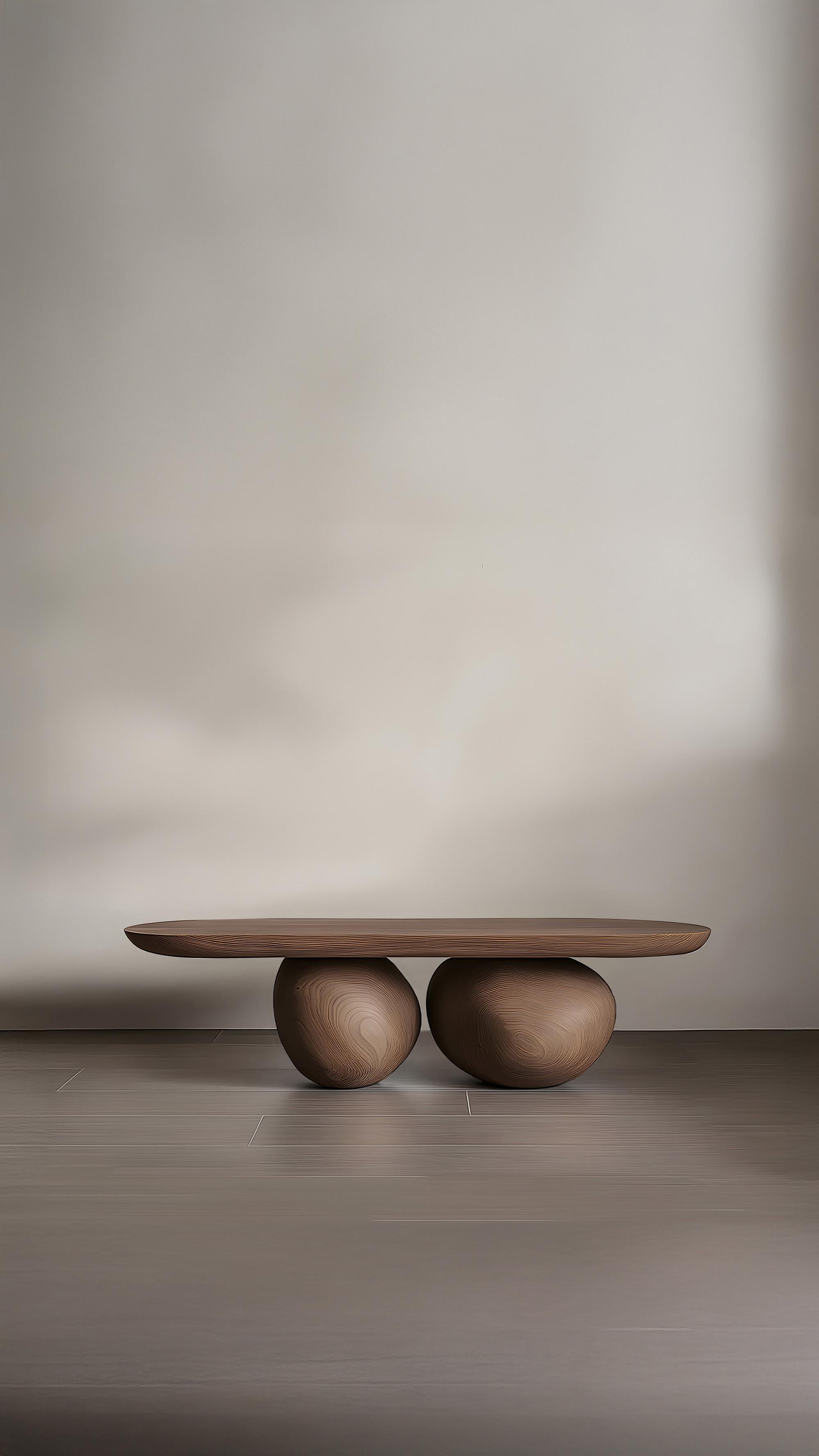 Brutalisme Table basse Sereno Serie 41 by NONO - Structure minimaliste en Wood Wood en vente