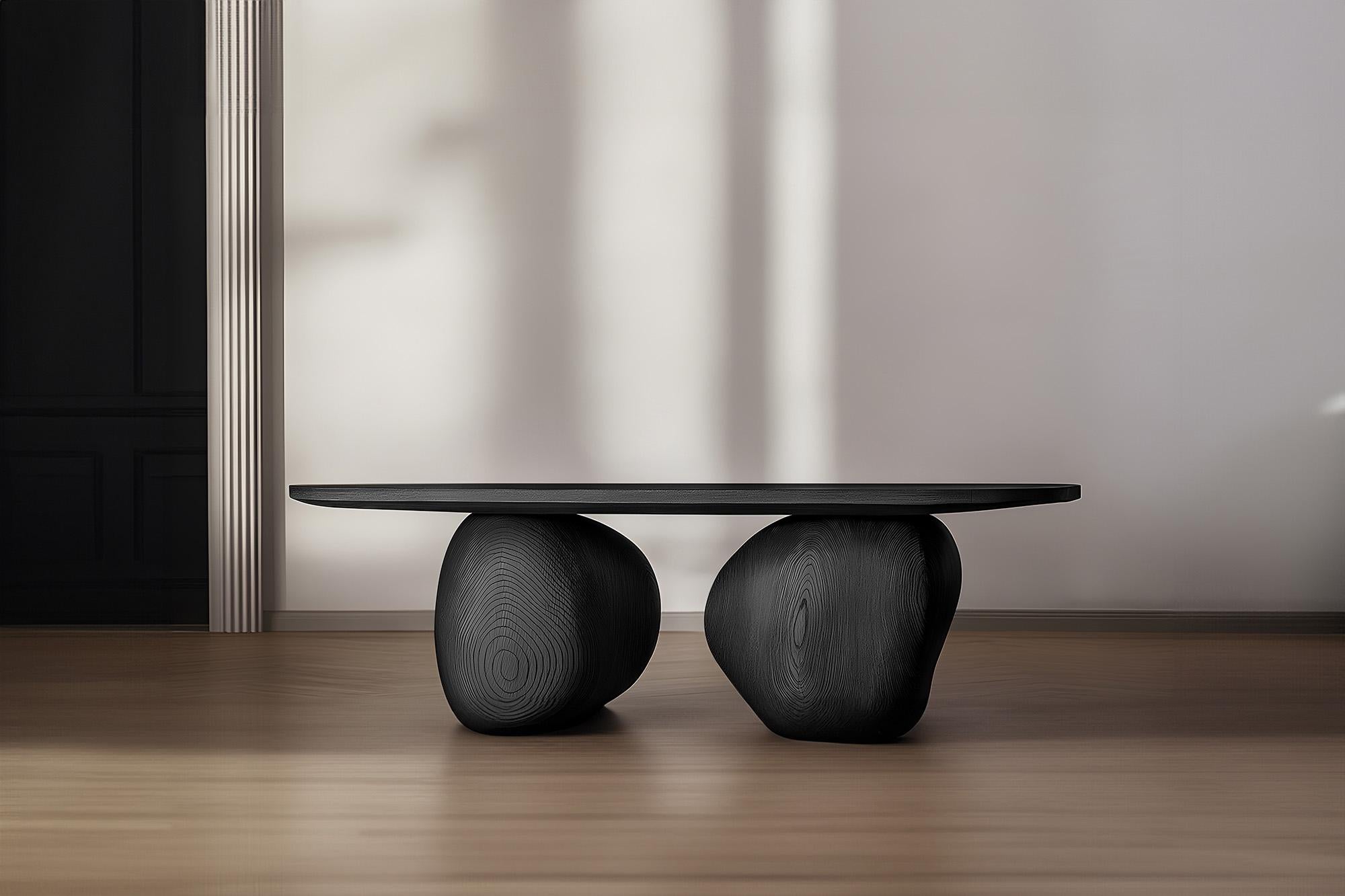 Mexicain Table basse Sereno Serie 7 by Joel Escalona - Design minimaliste en bois massif en vente