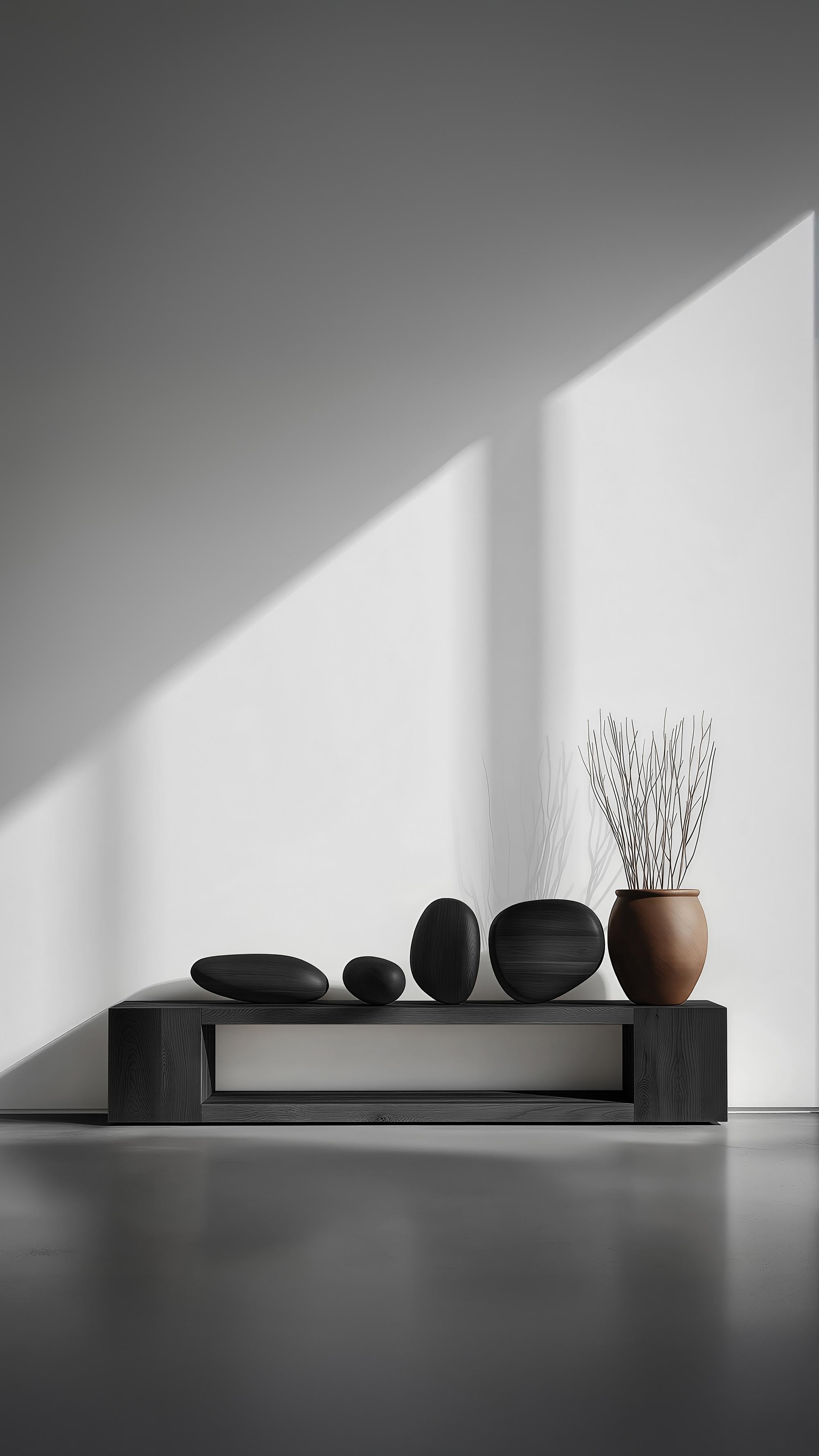 Sereno No50 Bank Tisch aus Massivholz, Zeitgenössische Möbel von NONO im Angebot 11