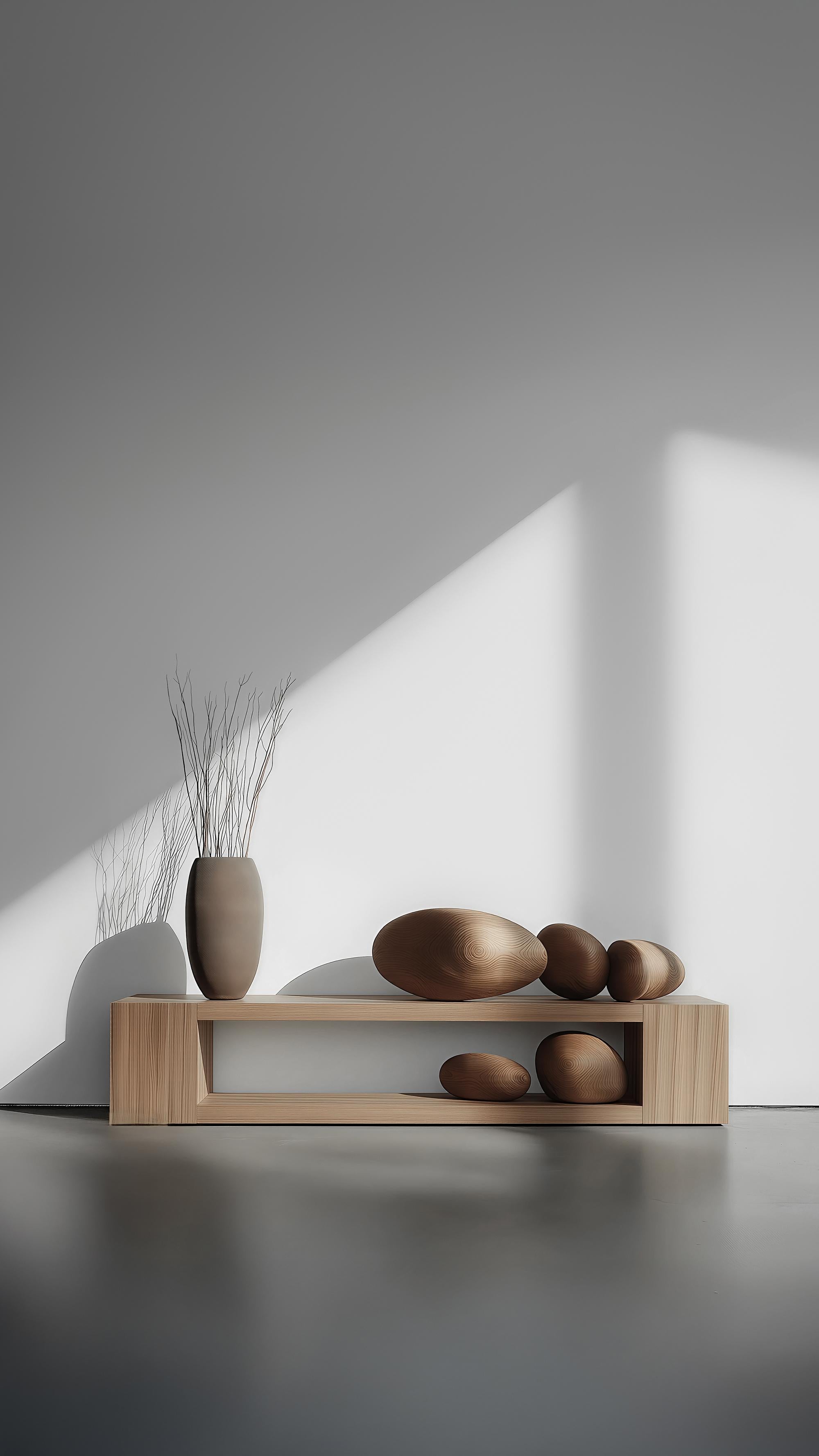 Sereno No50 Bank Tisch aus Massivholz, Zeitgenössische Möbel von NONO im Angebot 1