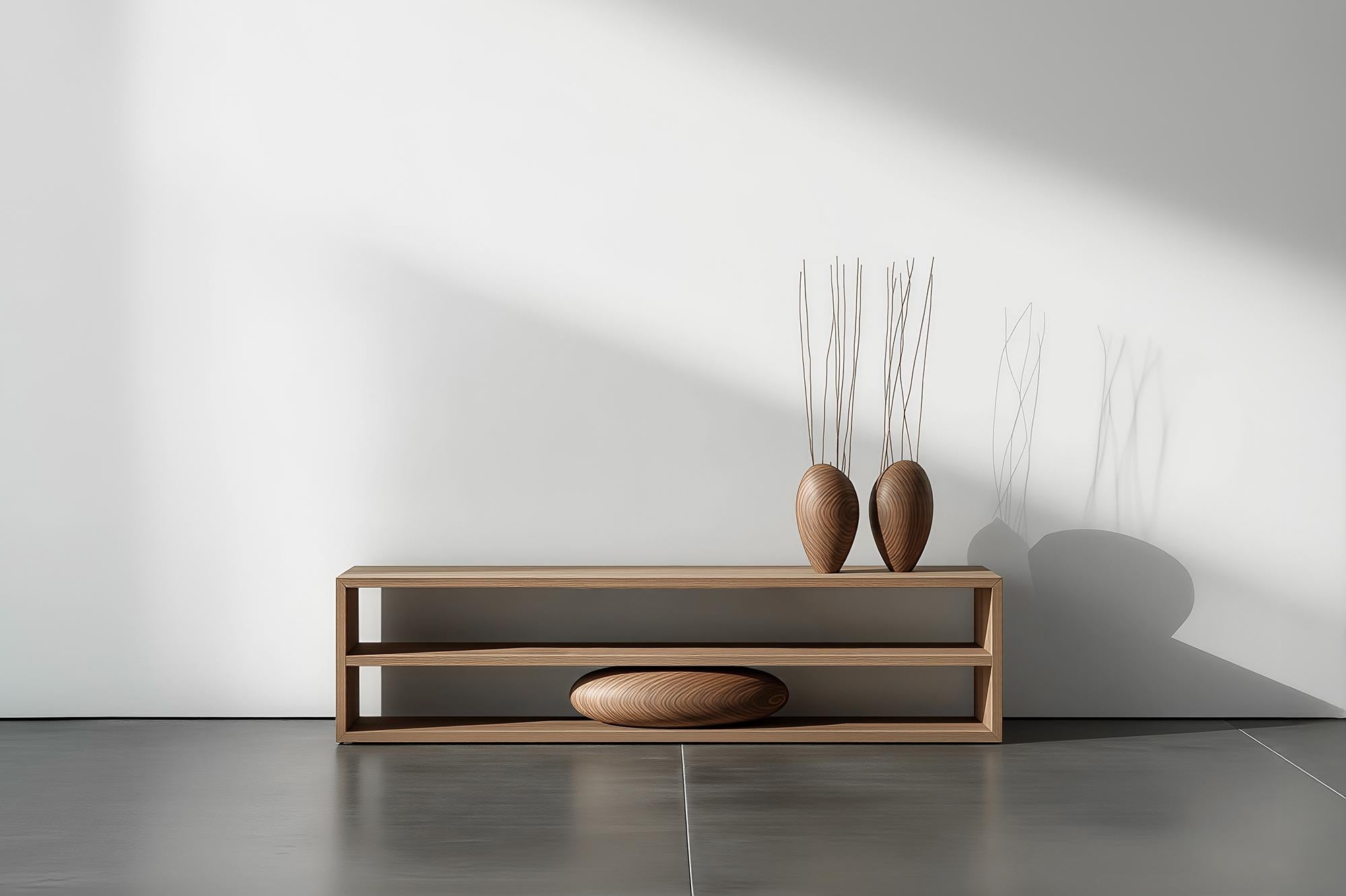 Sereno No57 Credenza mit minimalistischer Geometrie, Joel Escalona Design (Holz) im Angebot