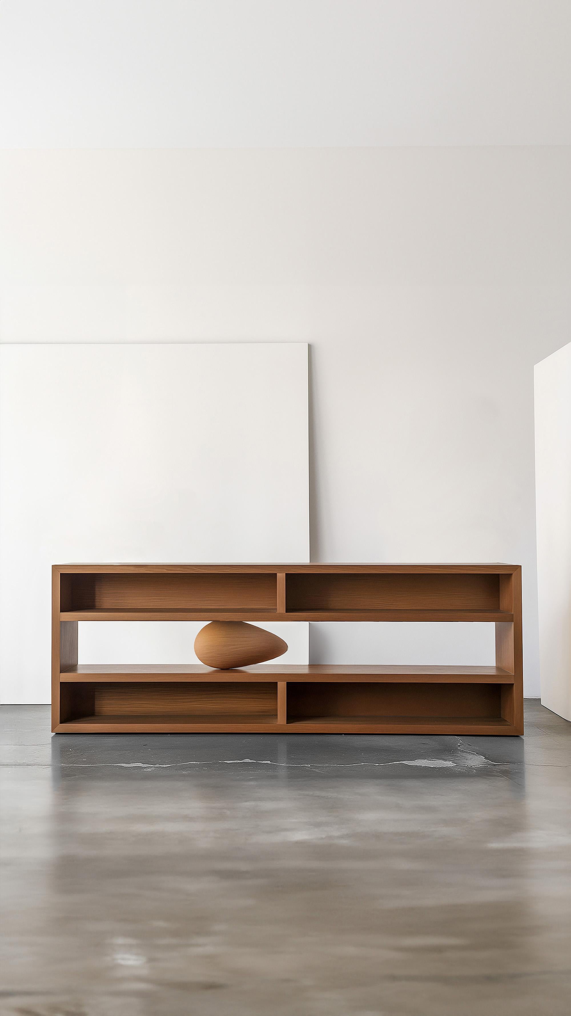 Mid-Century moderno Credenza Sereno 15 di Joel Escalona, Semplicità moderna, tocco scultoreo in vendita