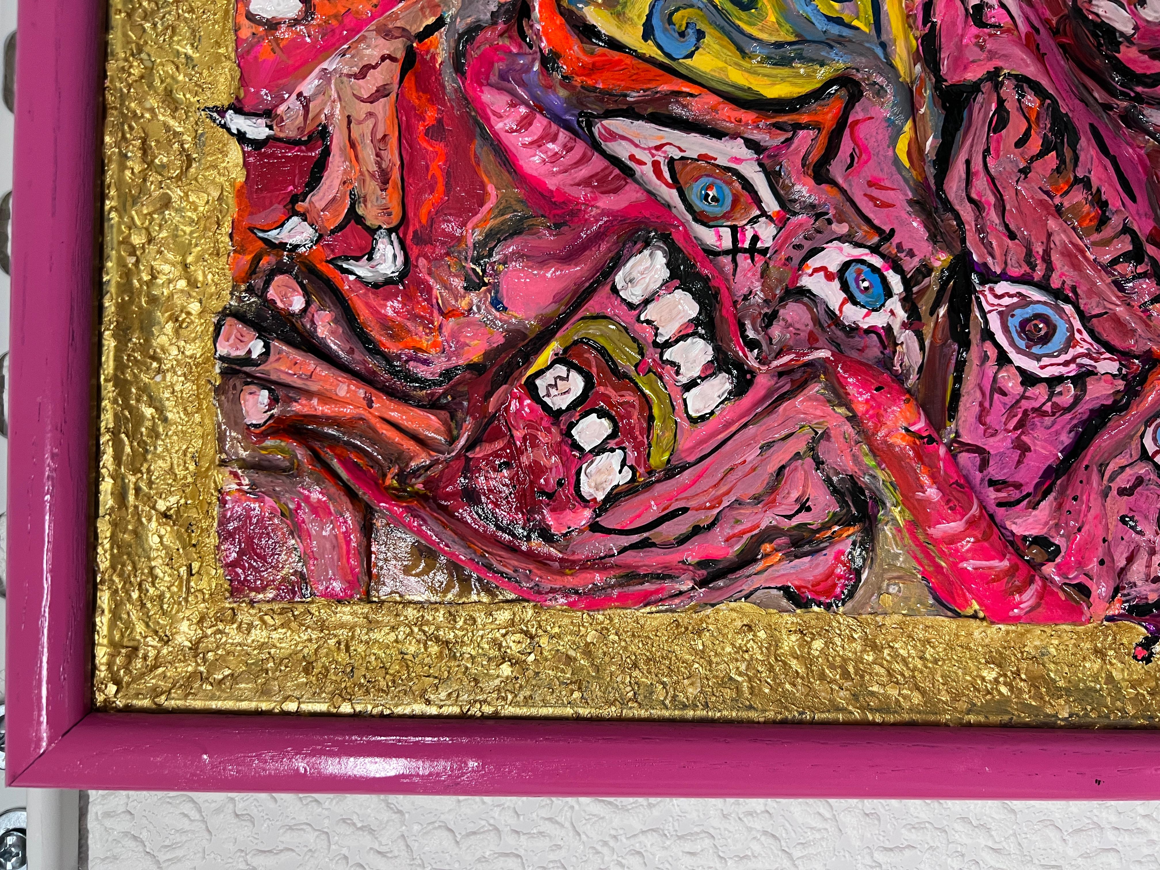3D Abstract Acrylic Painting on Canvas by Serg Graff 