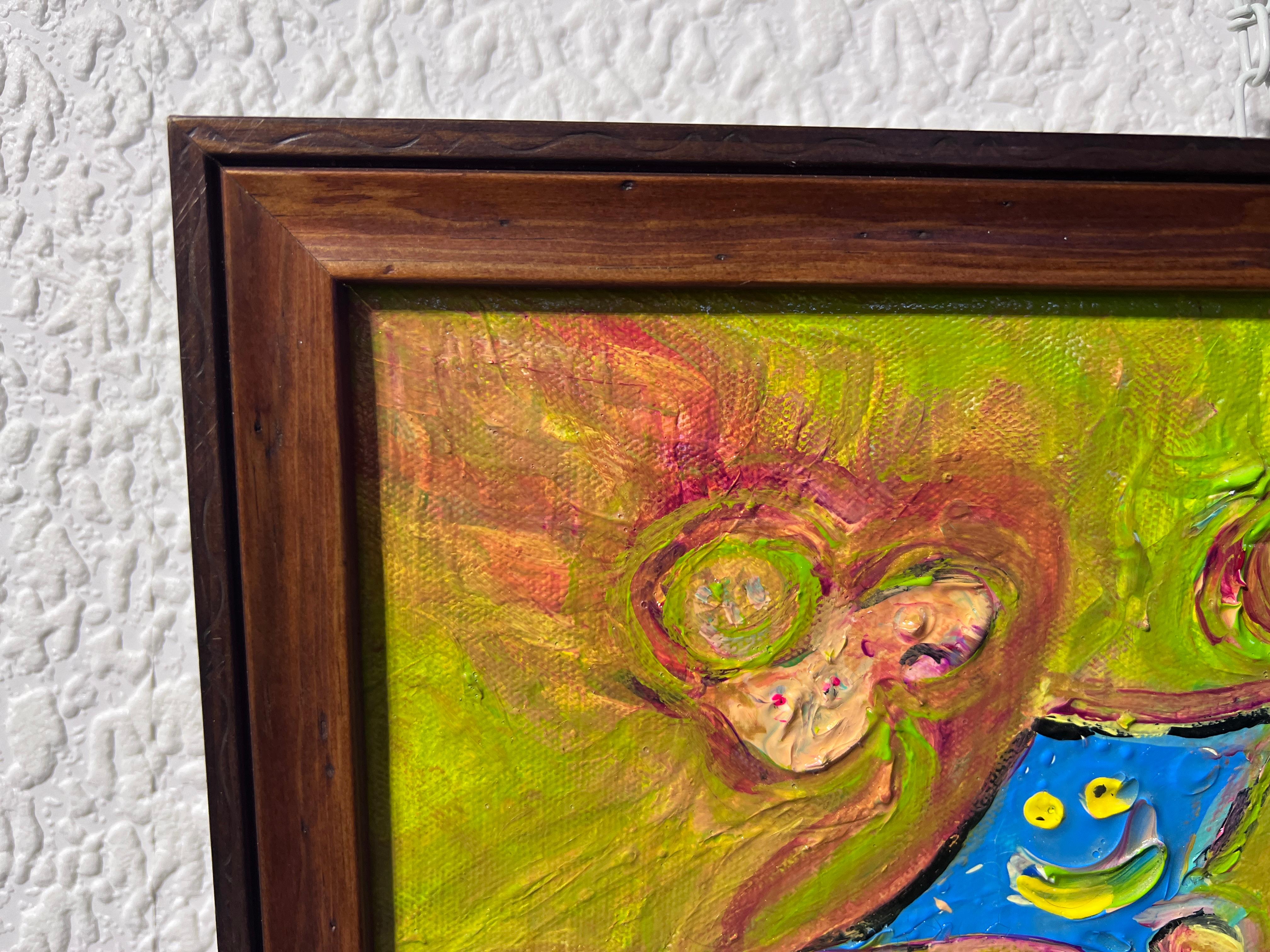 Pittura astratta su tela di Serg Graff 