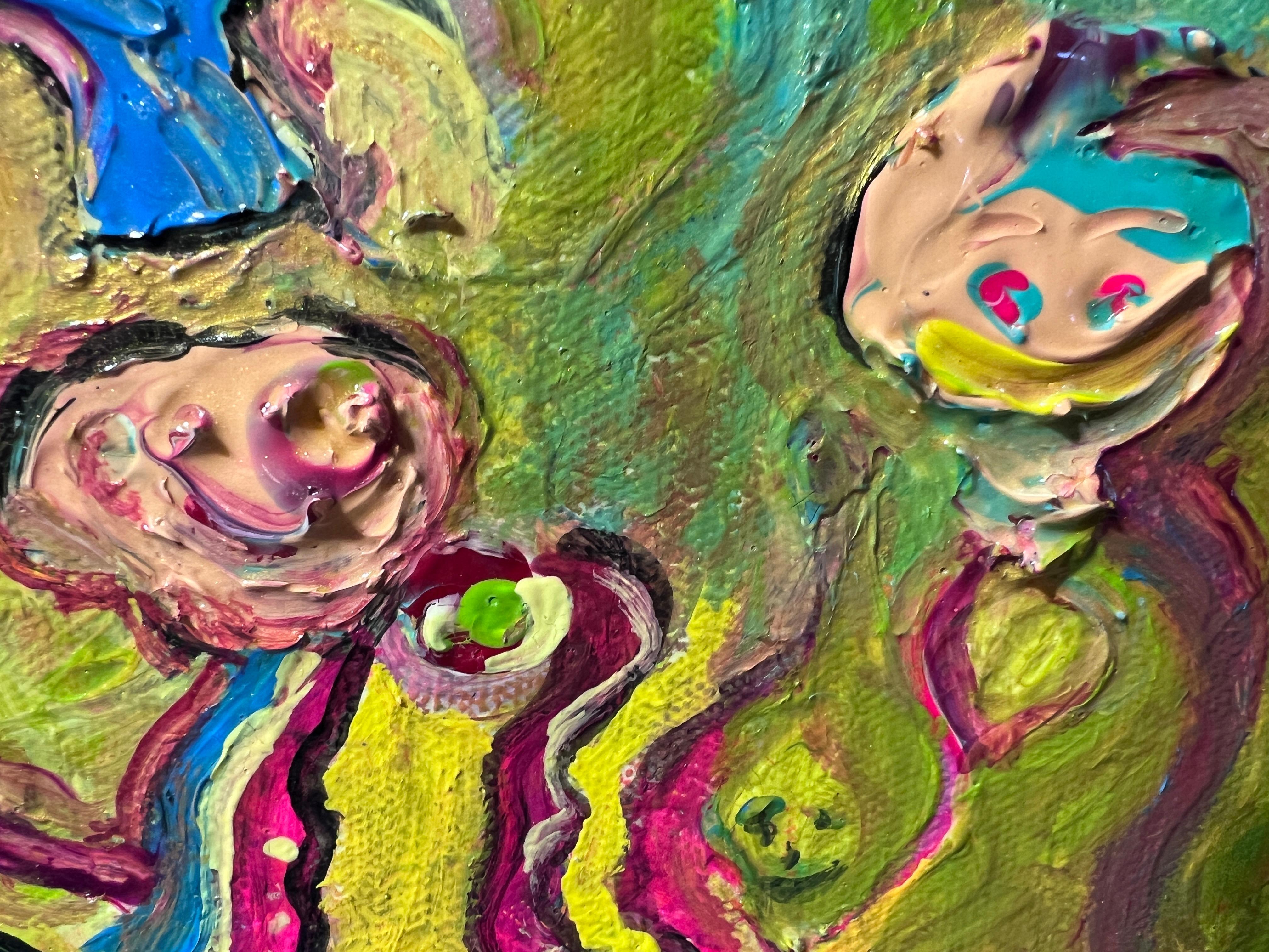 Pittura astratta su tela di Serg Graff 