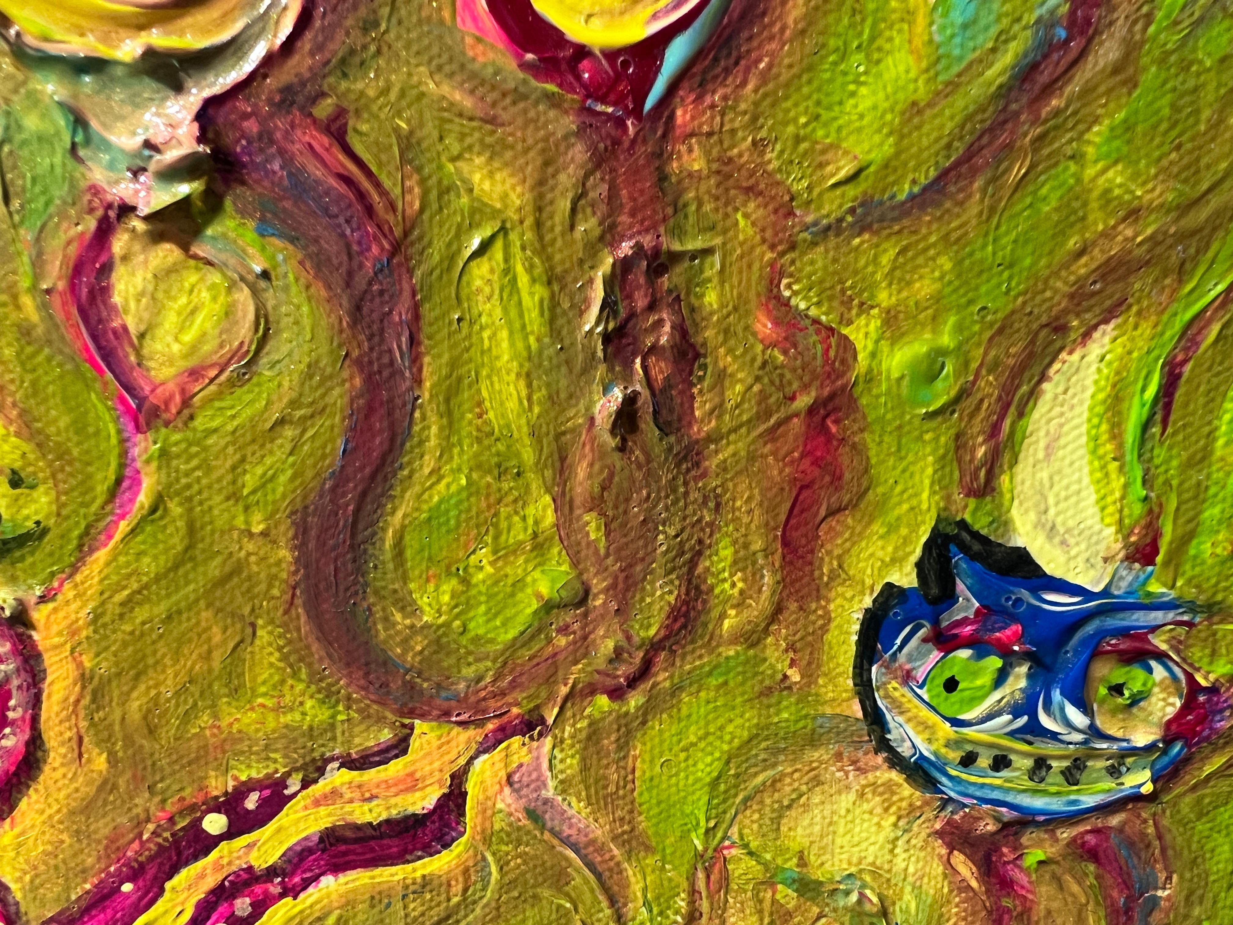 Pittura astratta su tela di Serg Graff 