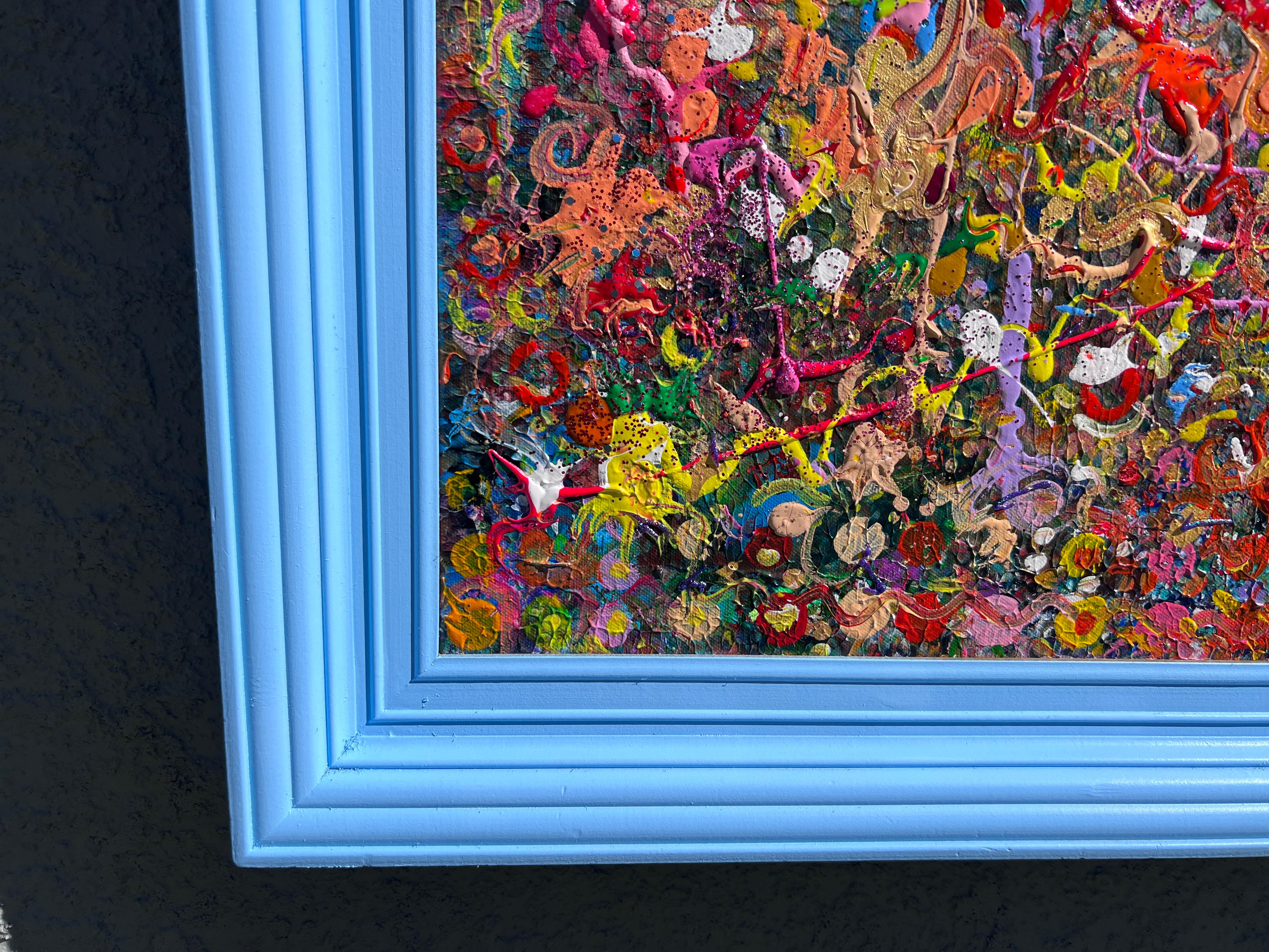 Pittura astratta su tela di Serg Graff, 