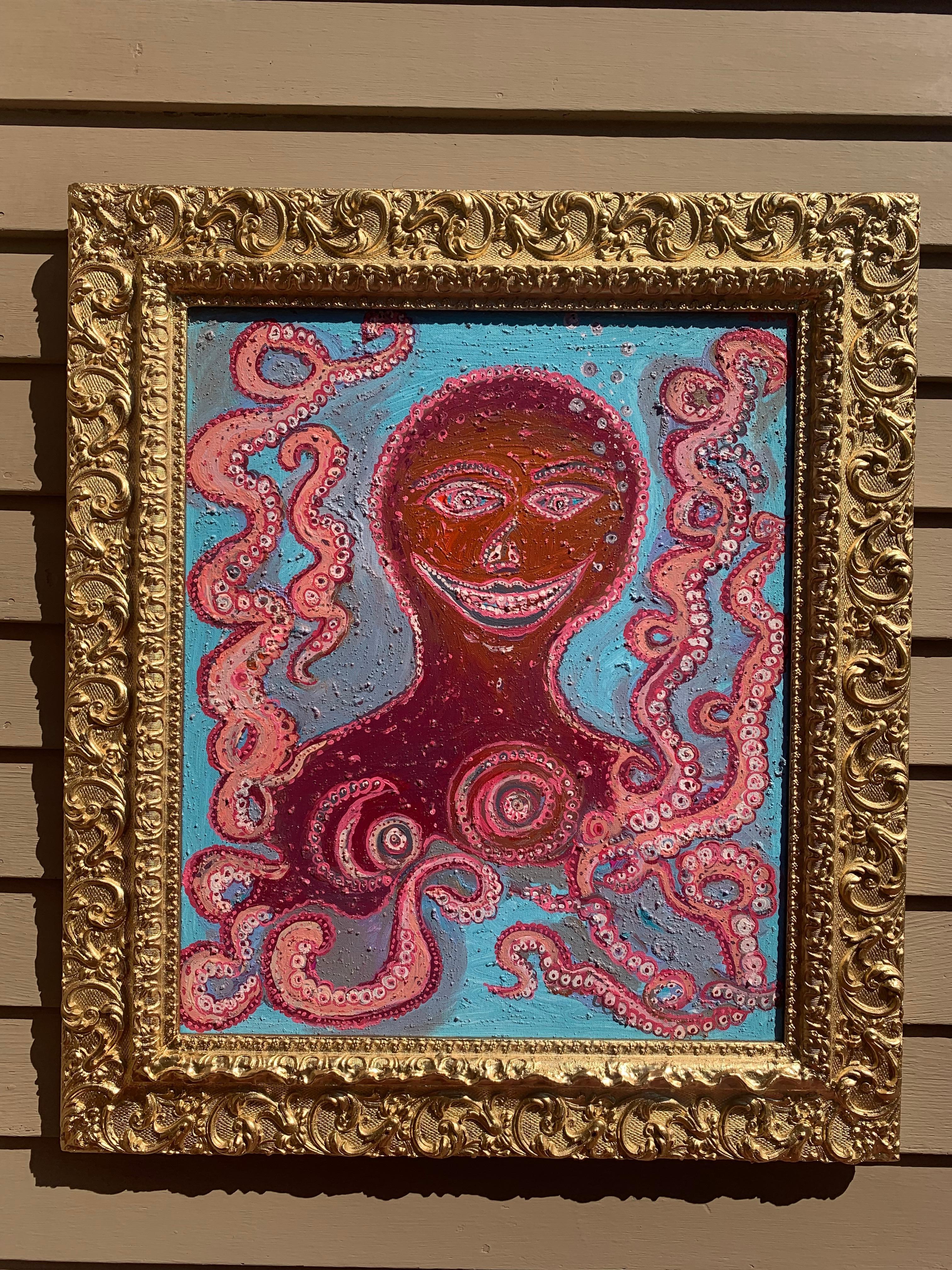 Abstract Painting on Canvas , 