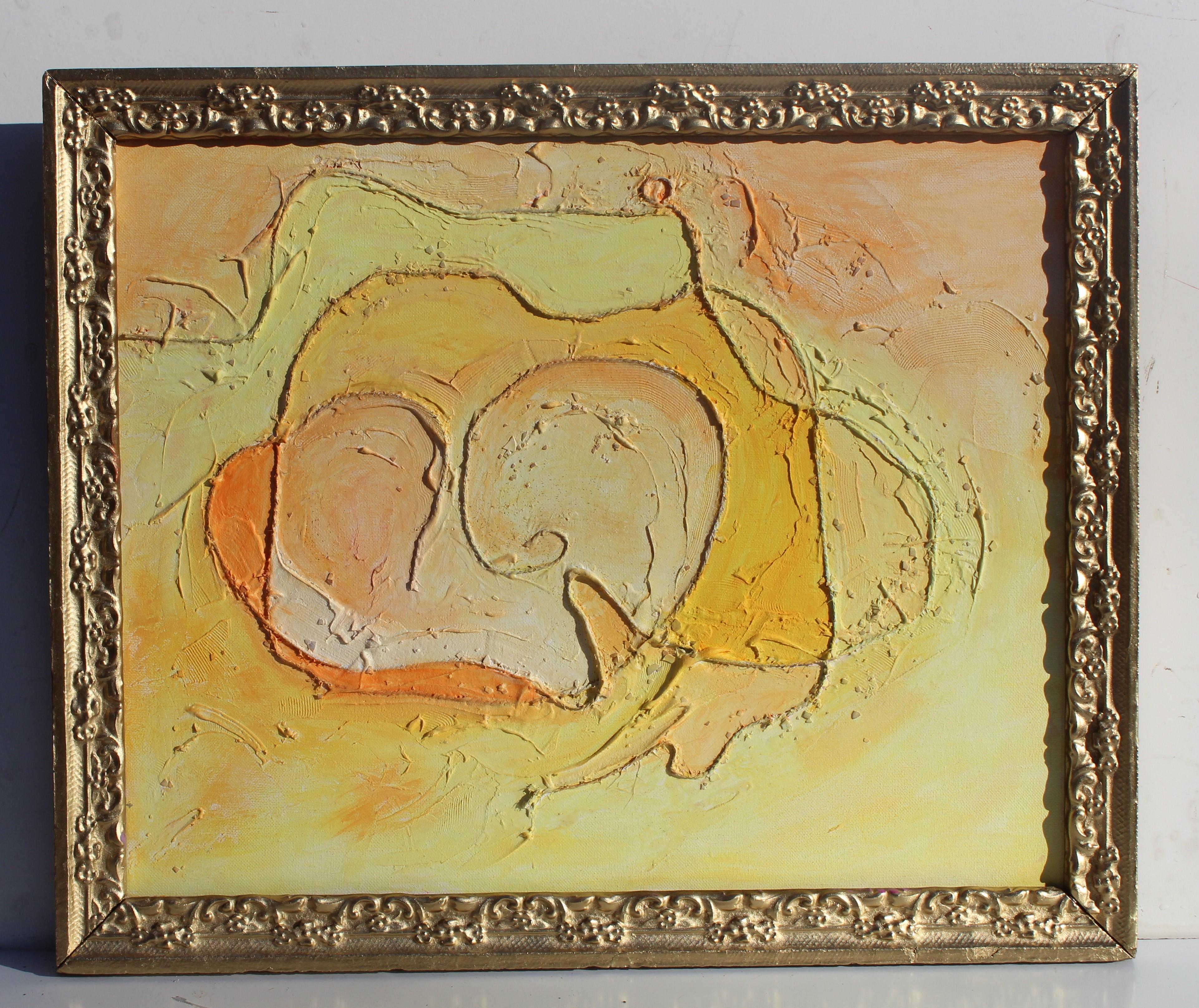 Abstract textured Painting on Canvas by Serg Graff, 