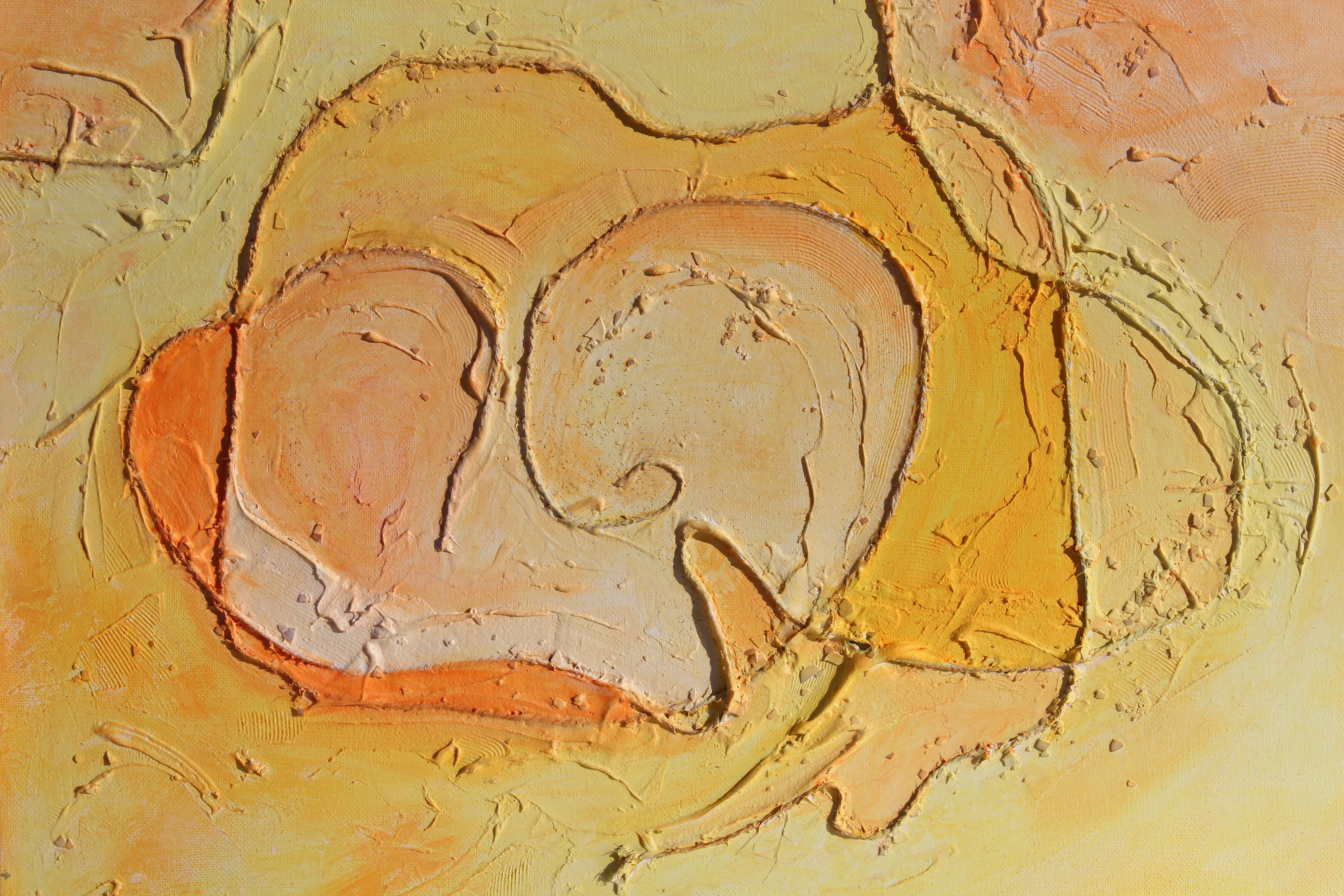 Abstract textured Painting on Canvas by Serg Graff, 