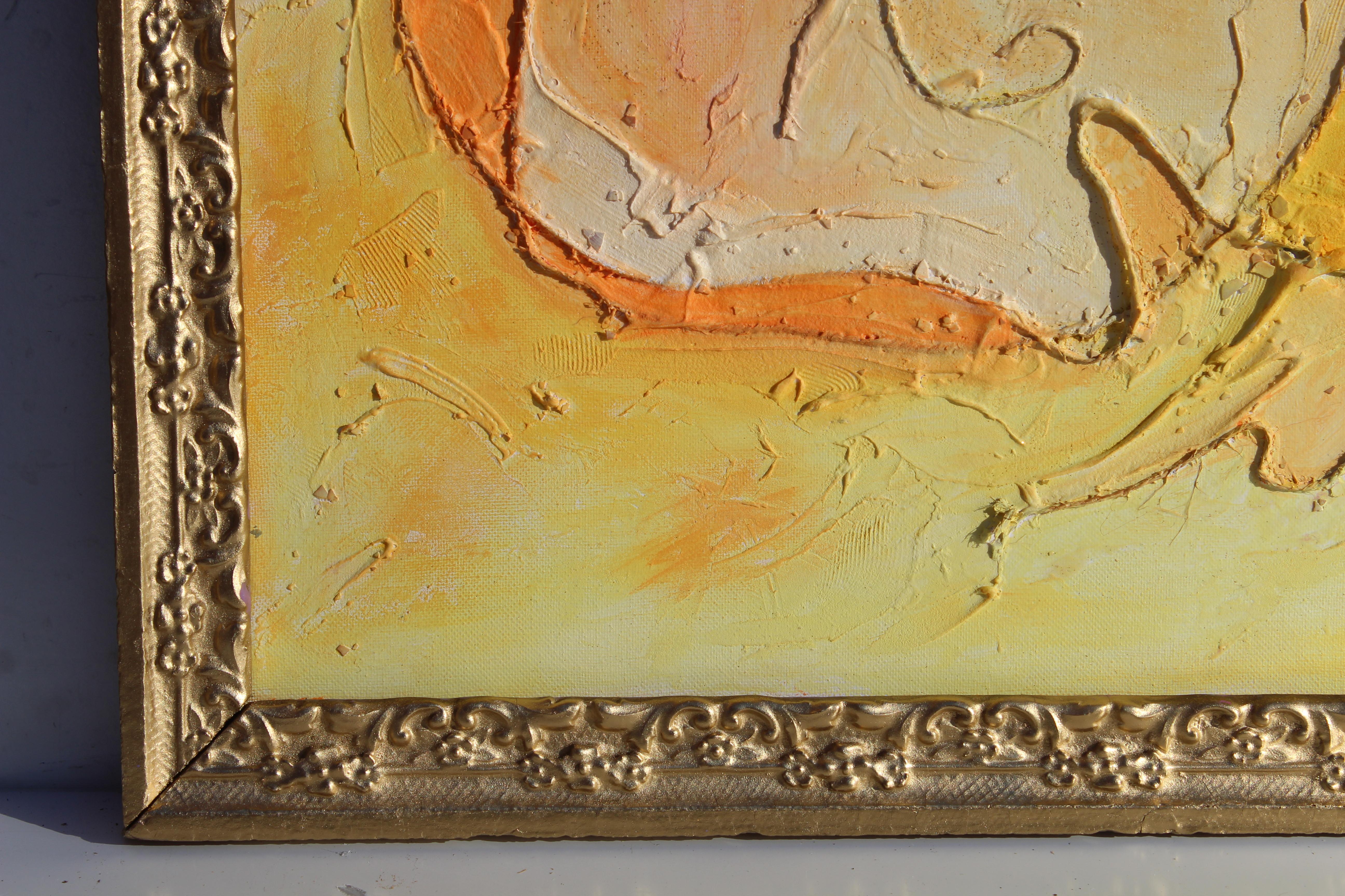 Abstract textured Painting on Canvas by Serg Graff, 