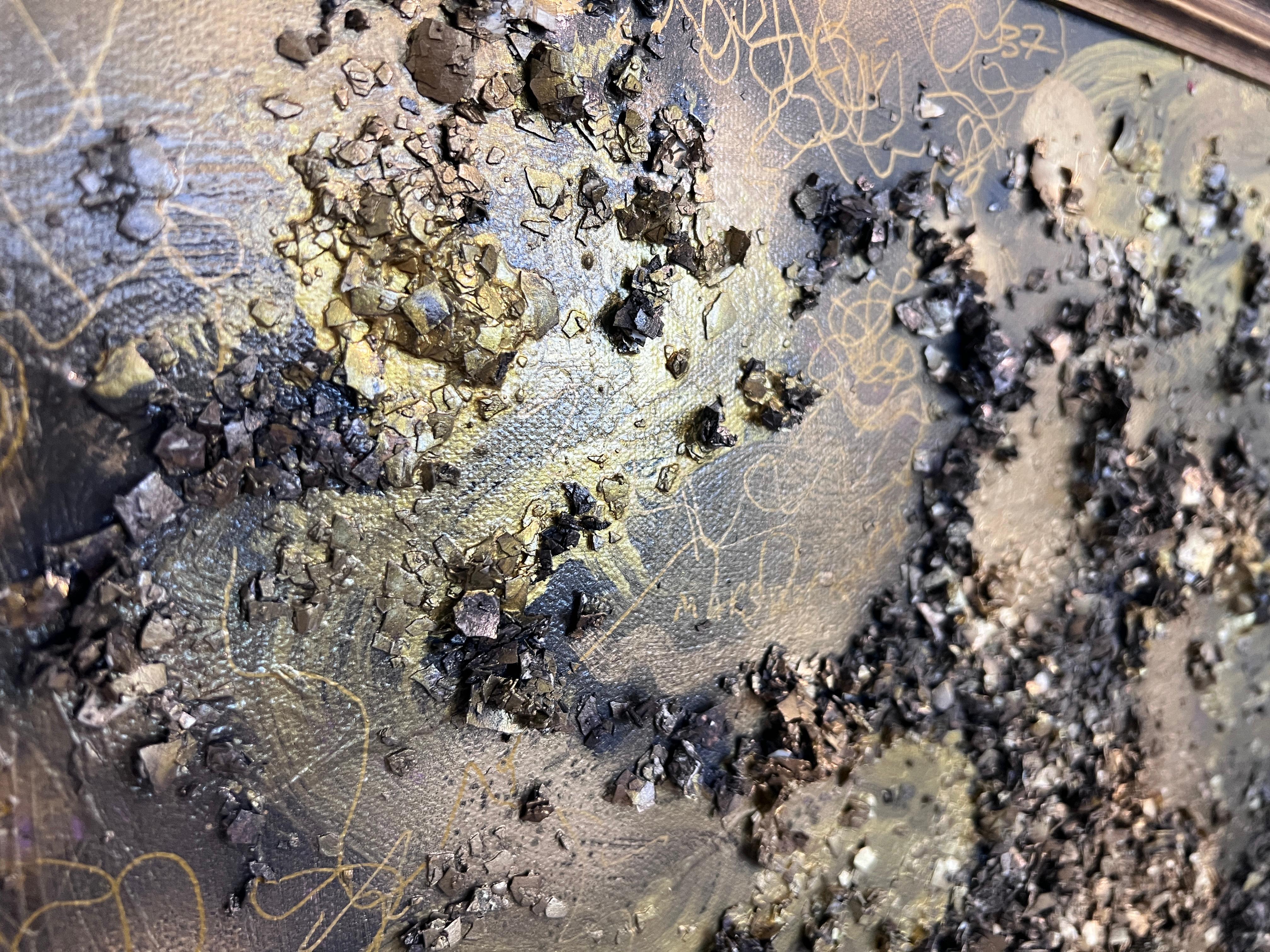 Pittura astratta su tela, intitolata 