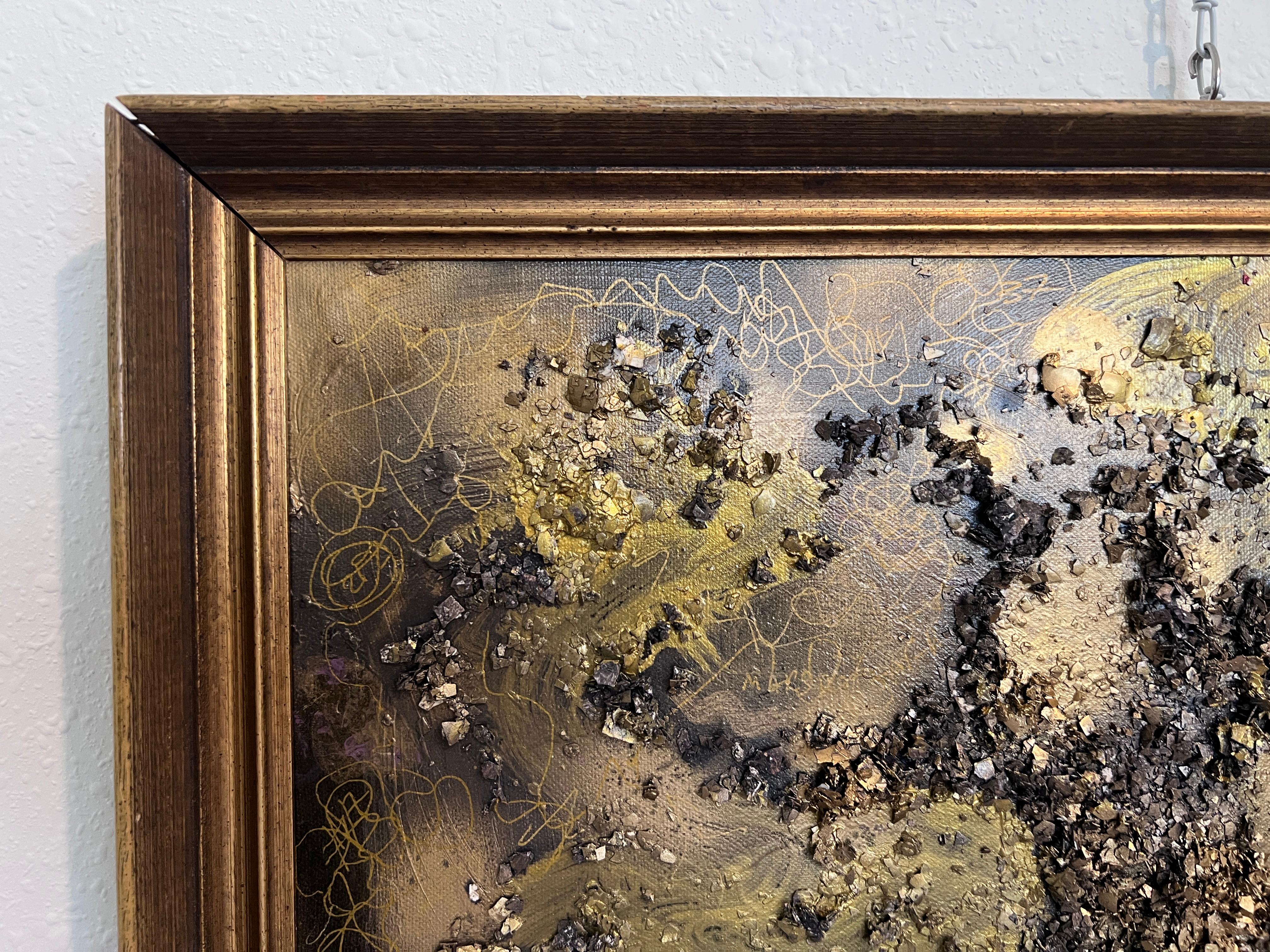 Pittura astratta su tela, intitolata 