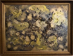 Pintura abstracta texturizada sobre lienzo, titulada Oro para ti", Serg Graff, COA
