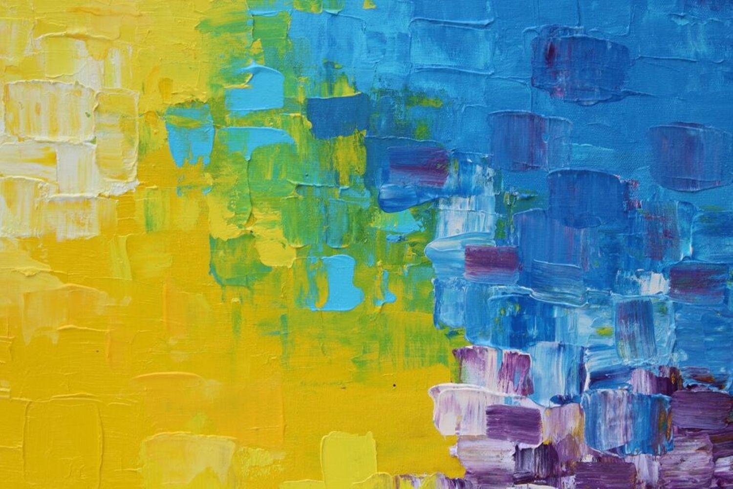 Large Abstract Oil Painting on Canvas 