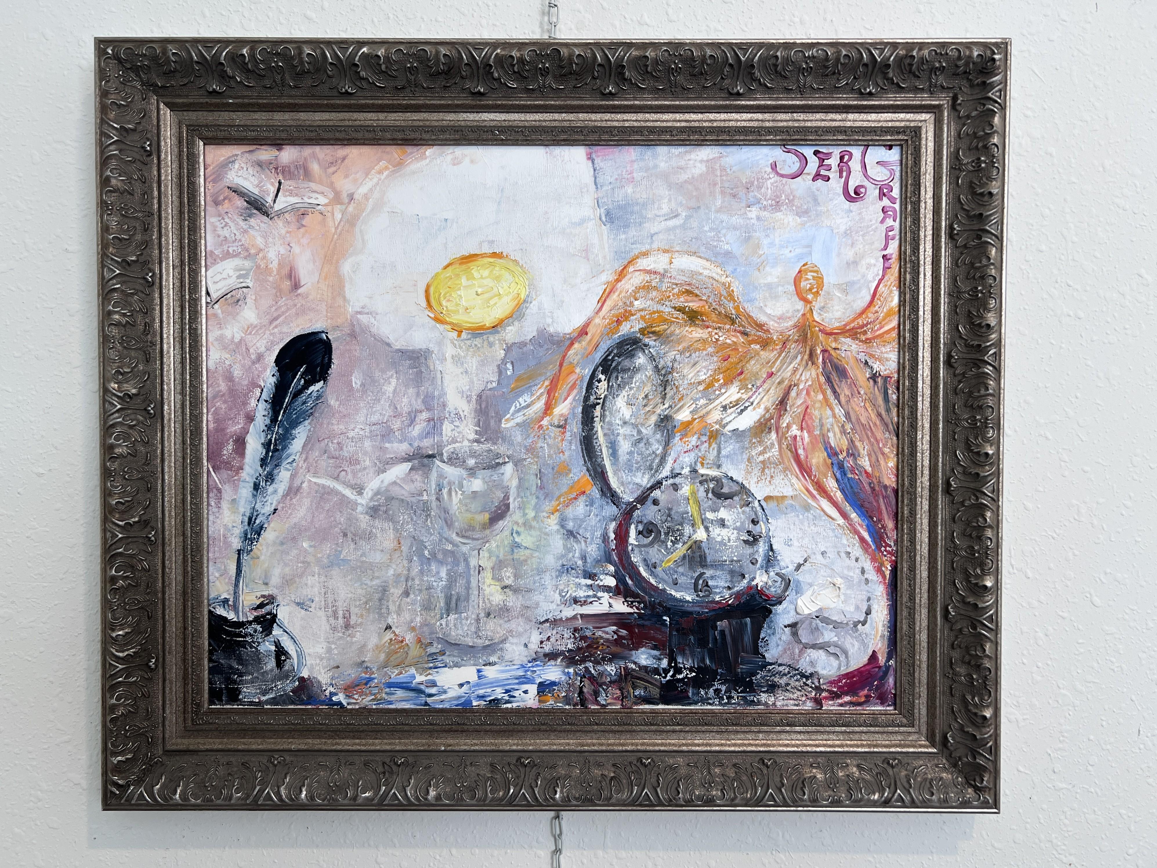 Large Original Abstract Painting on Canvas by Serg Graff 