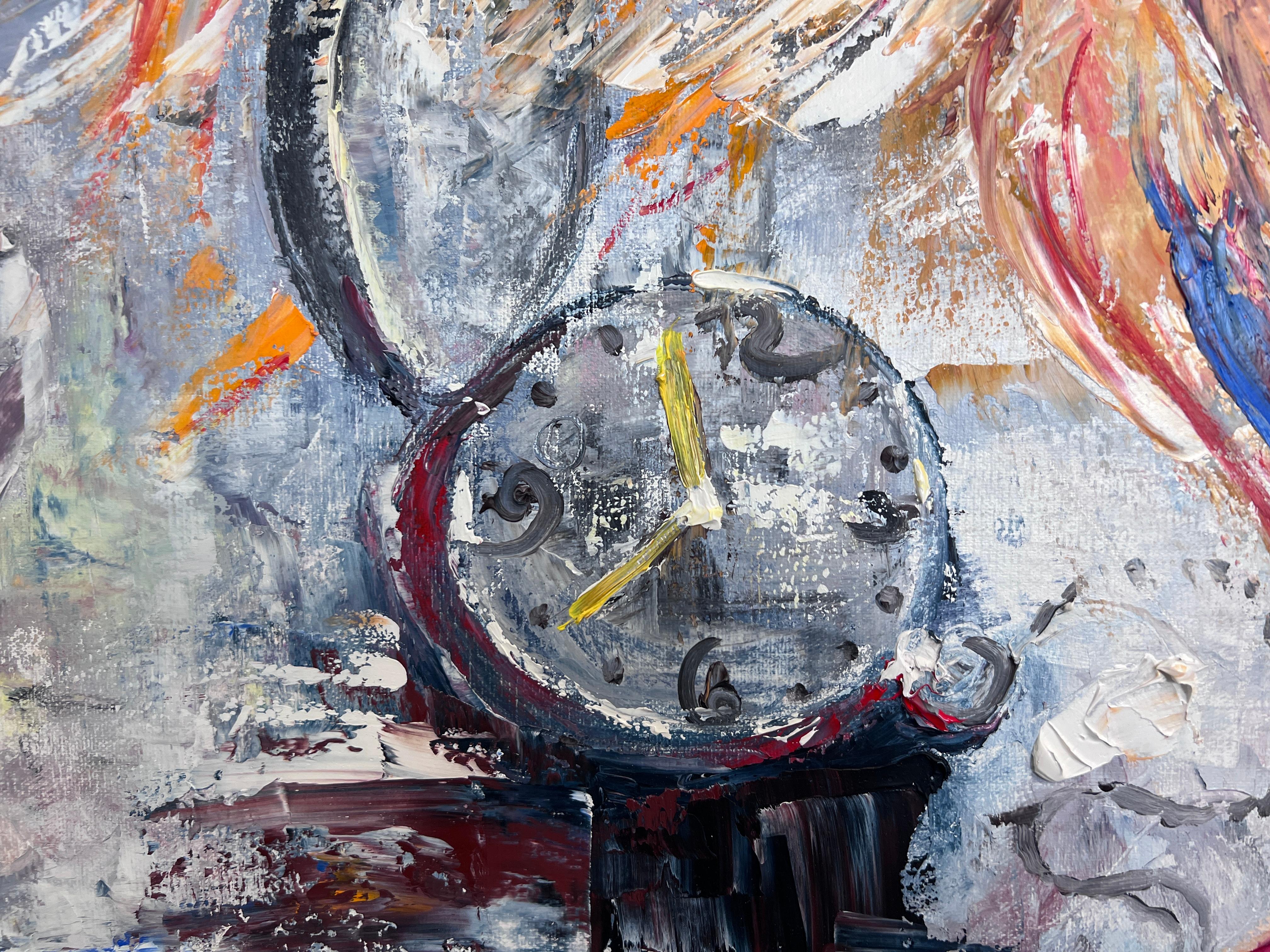 Large Original Abstract Painting on Canvas by Serg Graff 