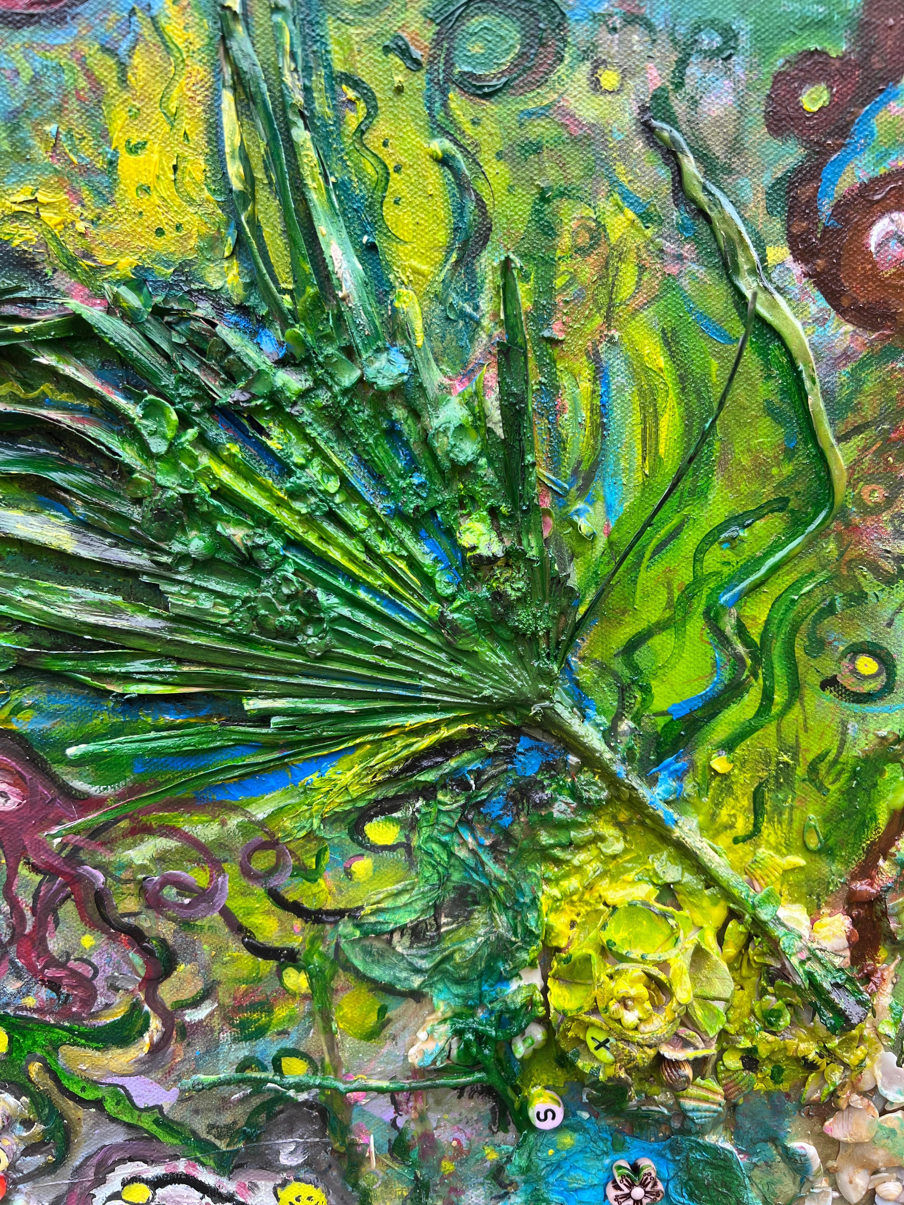 Large Textured Mixed Media Painting by Serg Graff – 