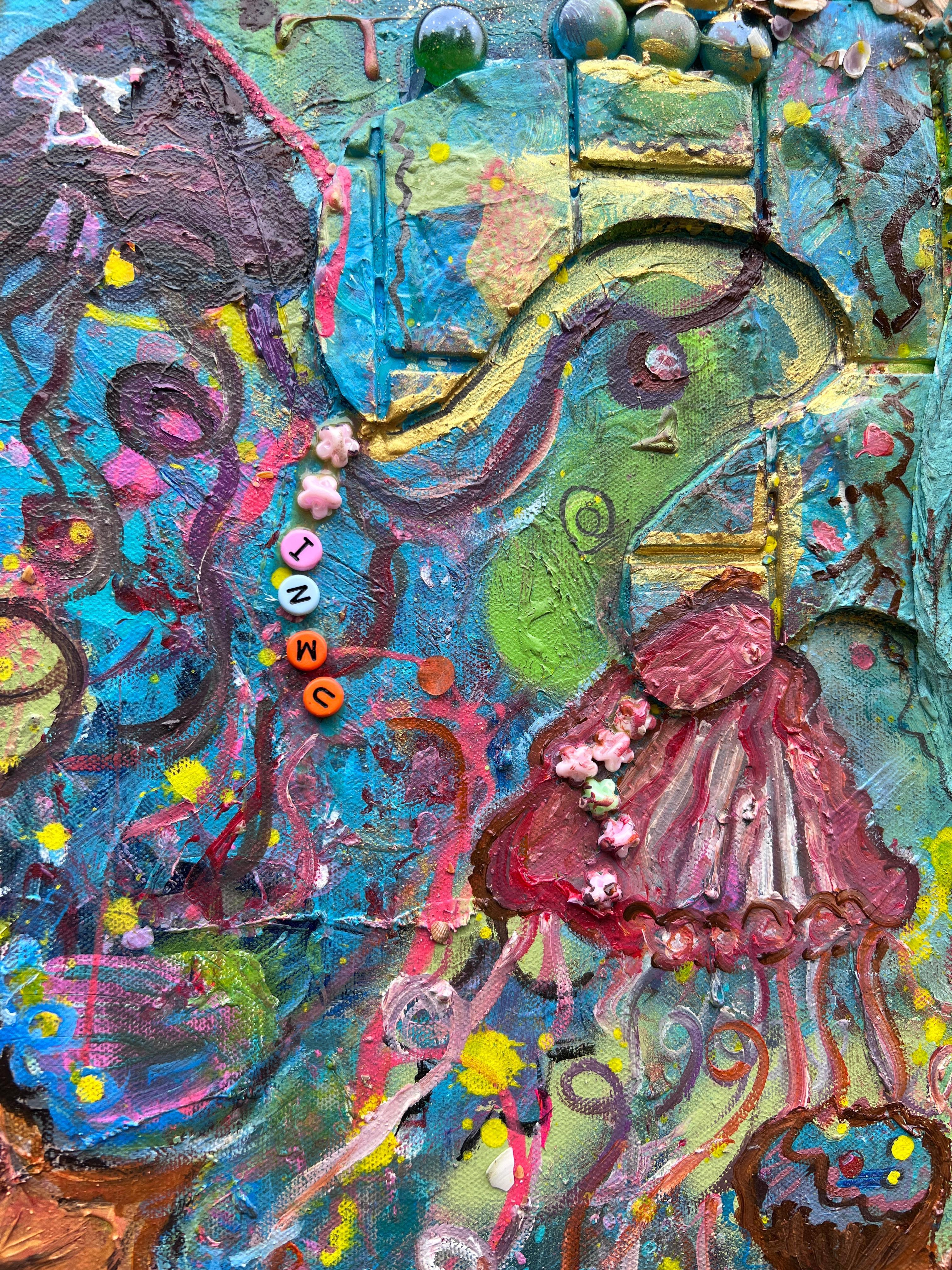 Large Textured Mixed Media Painting by Serg Graff – 