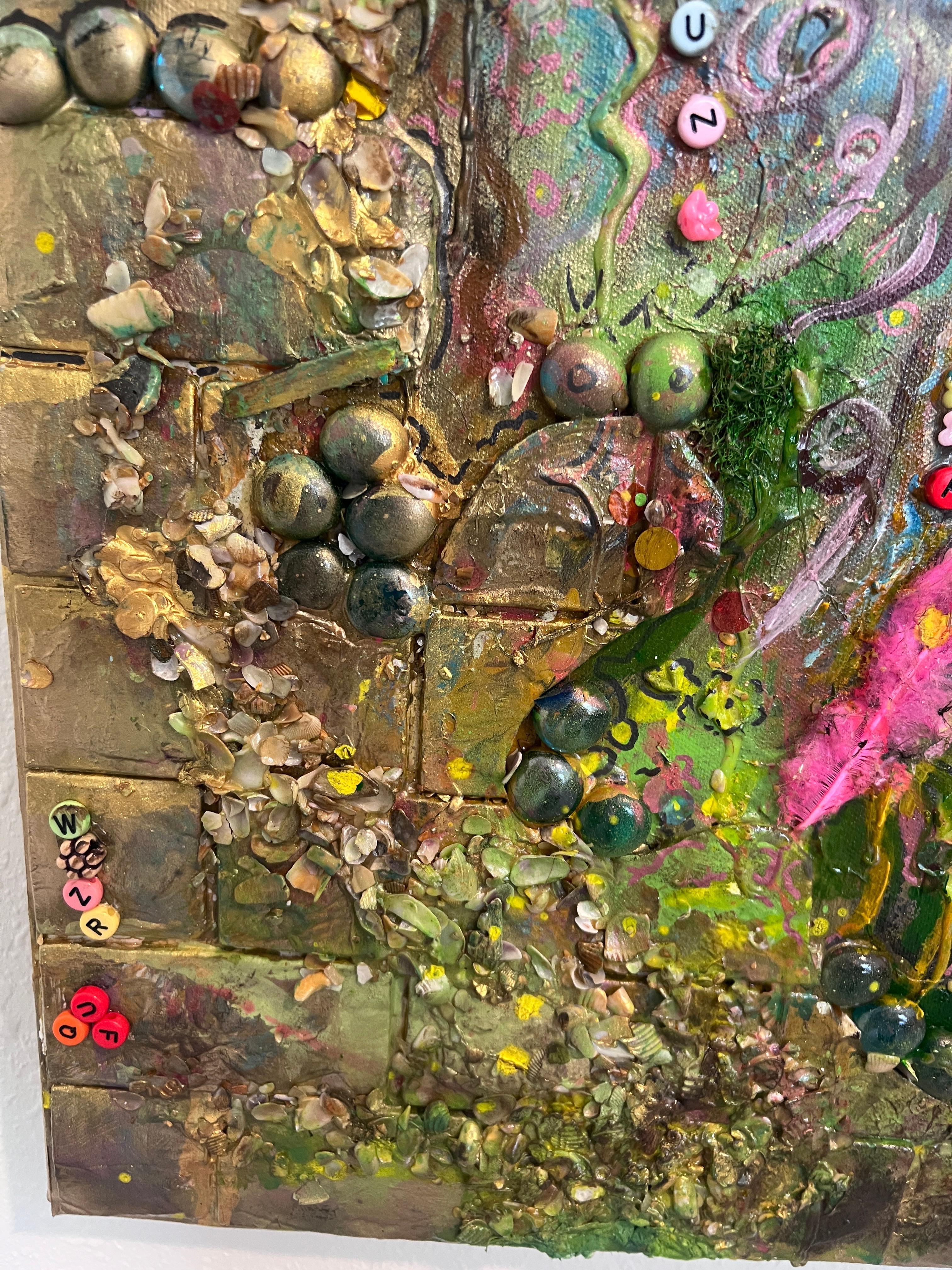 Large Textured Mixed Media Painting by Serg Graff – 