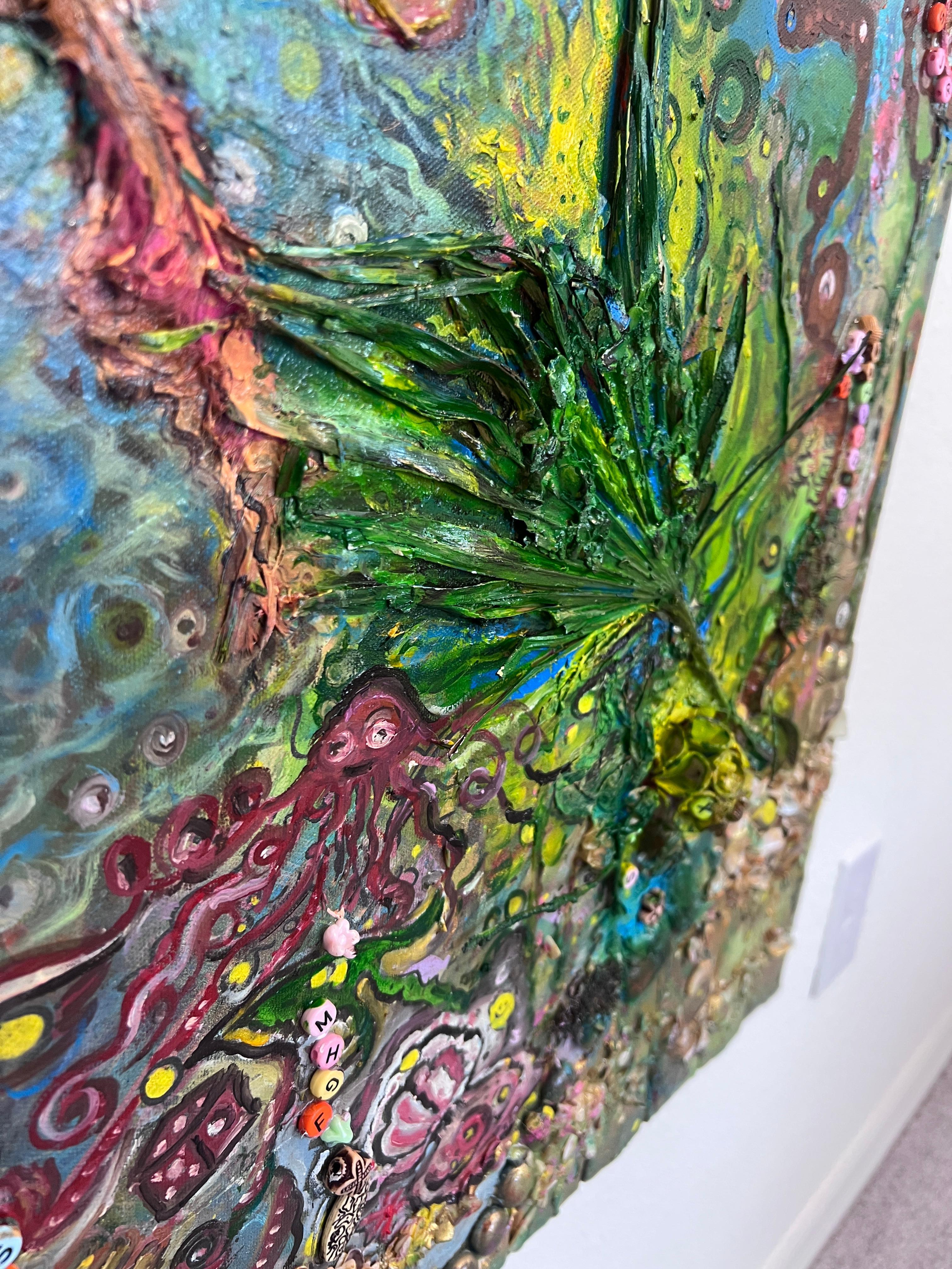 Large Textured Mixed Media Painting by Serg Graff – 