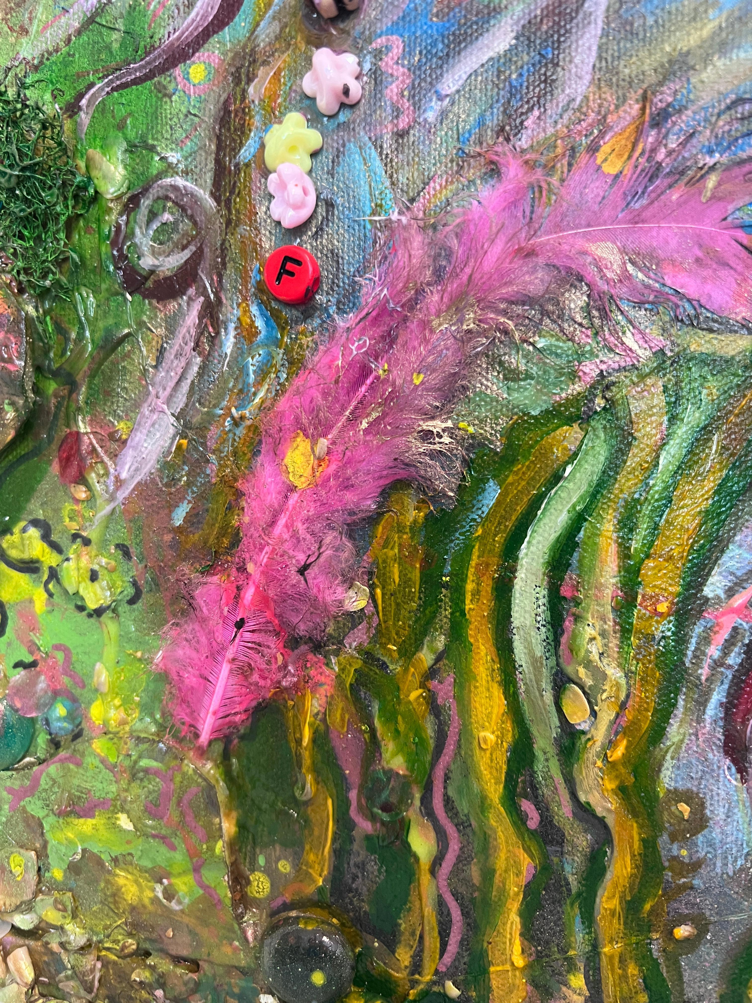 Large Textured Mixed Media Painting by Serg Graff – 