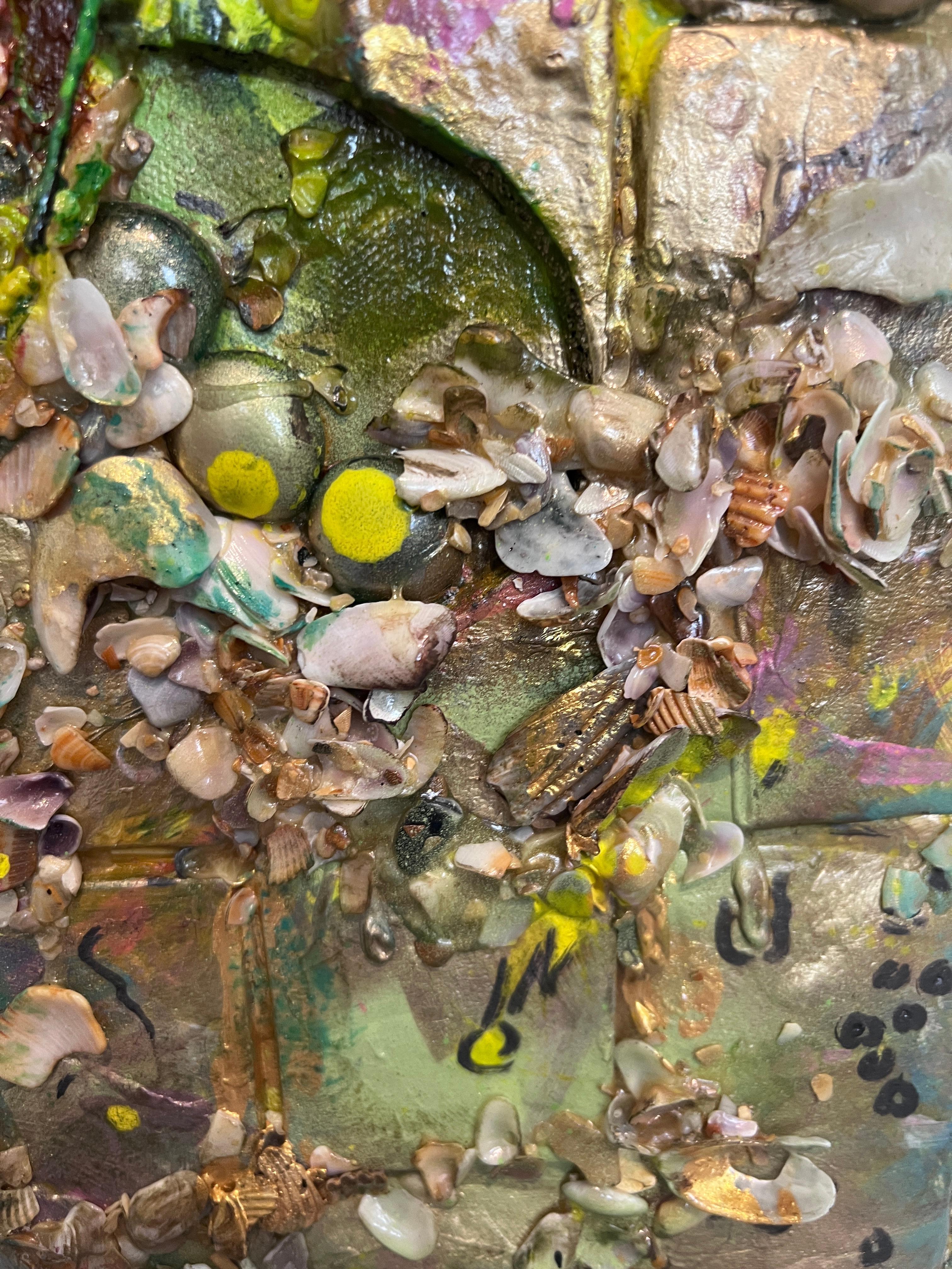 Large Textured Mixed Media Painting by Serg Graff – 