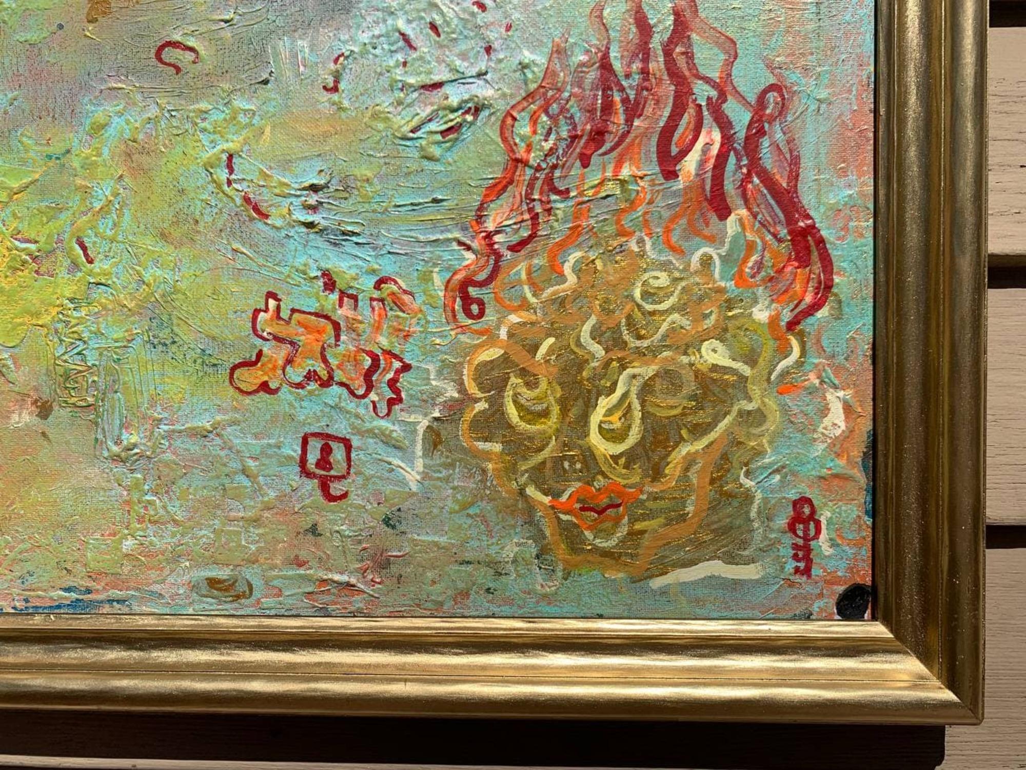 Oil Painting on Canvas, Fantasy Abstract Style, by Serg Graff, COA Titled 