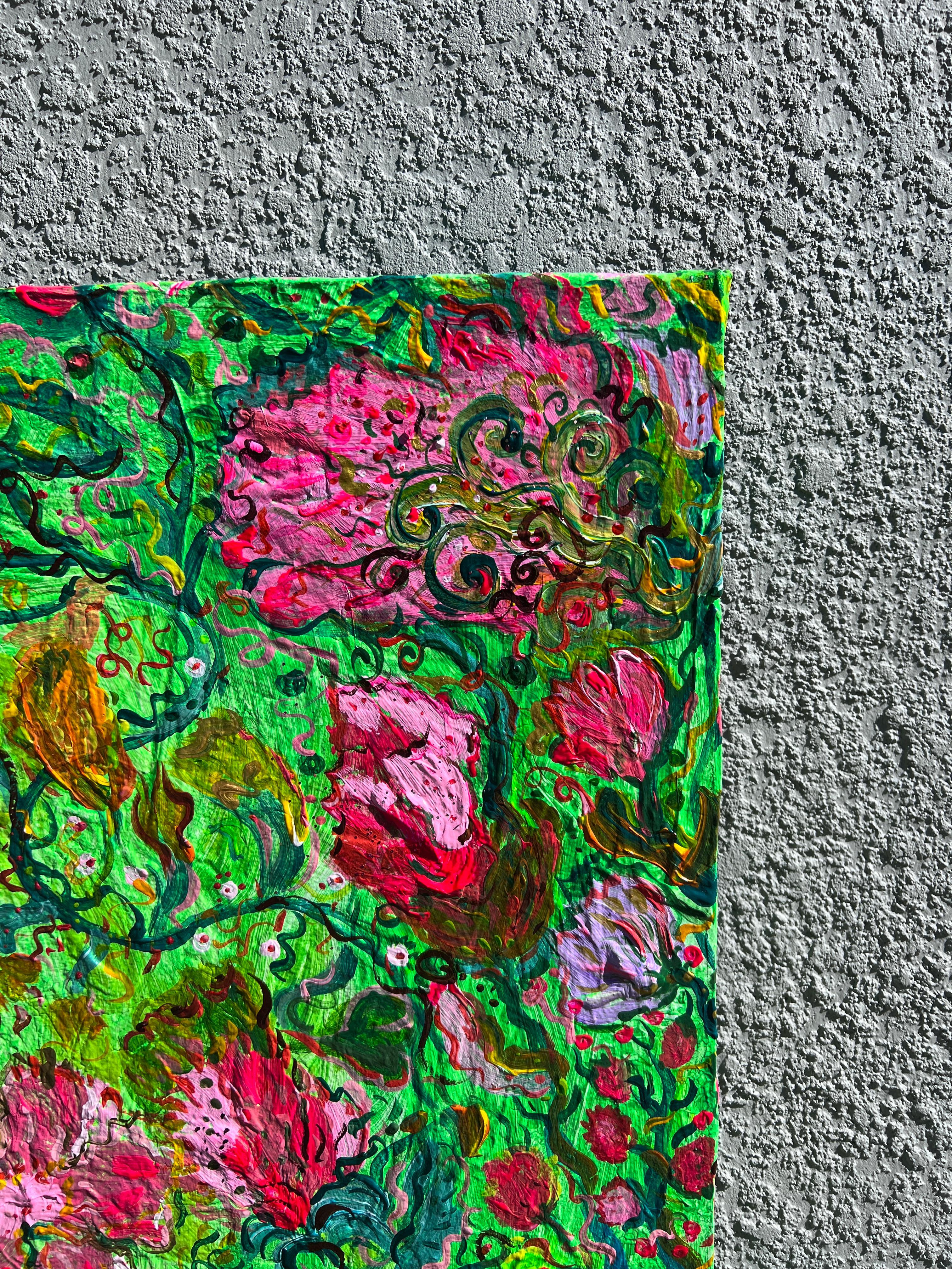 Pintura abstracta única sobre lienzo de Serg Graff 