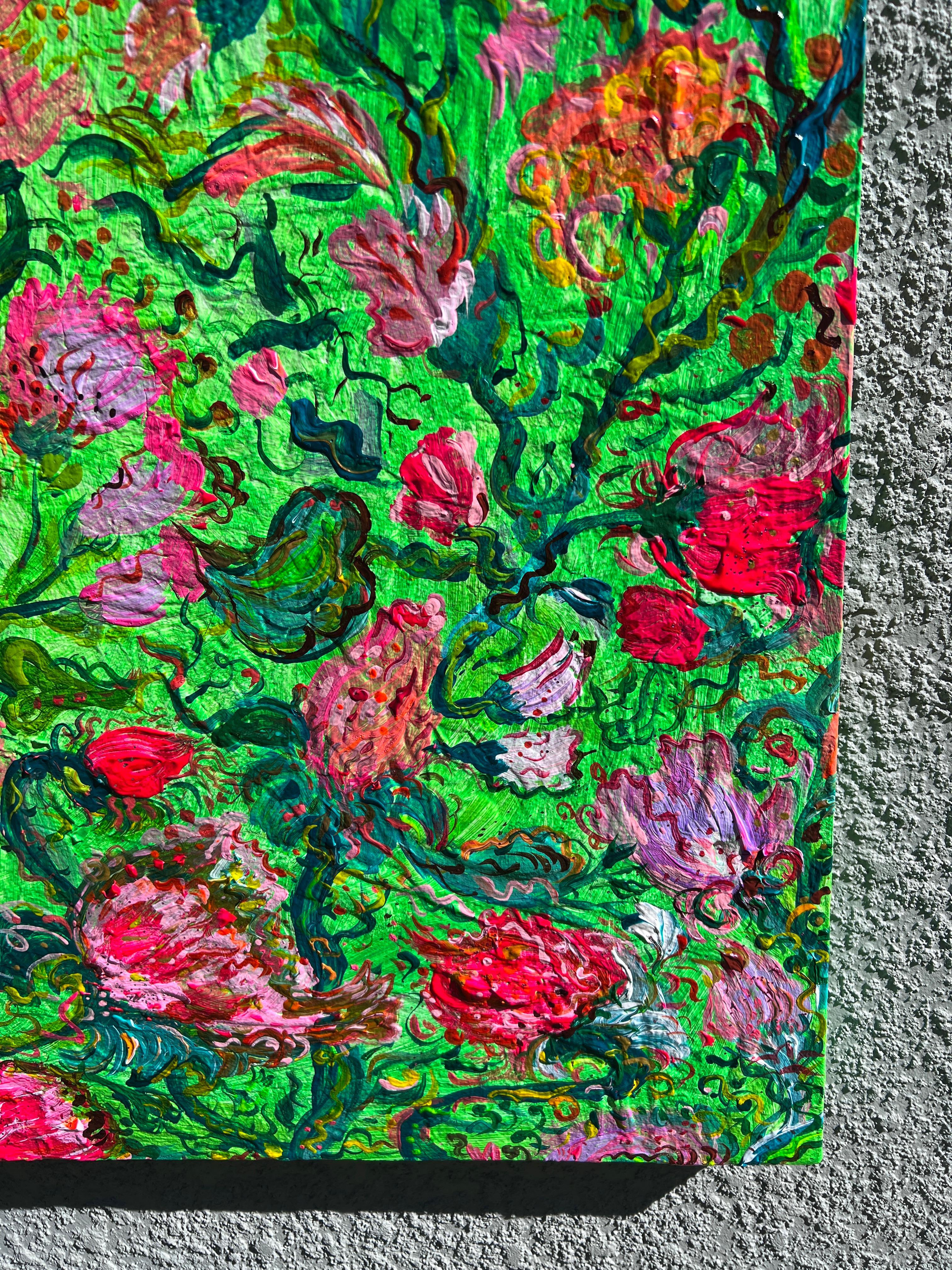 Pintura abstracta única sobre lienzo de Serg Graff 