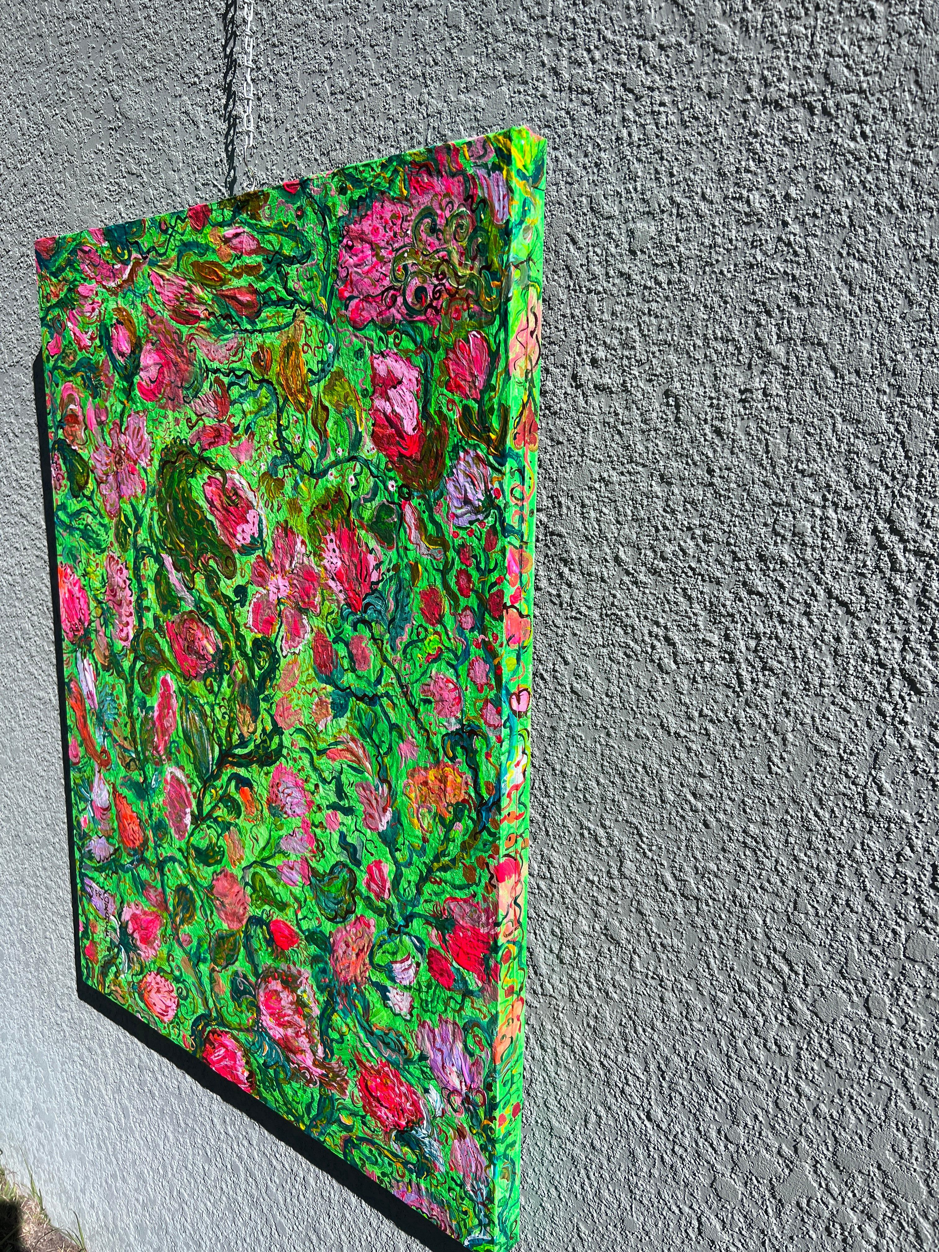 Pintura abstracta única sobre lienzo de Serg Graff 