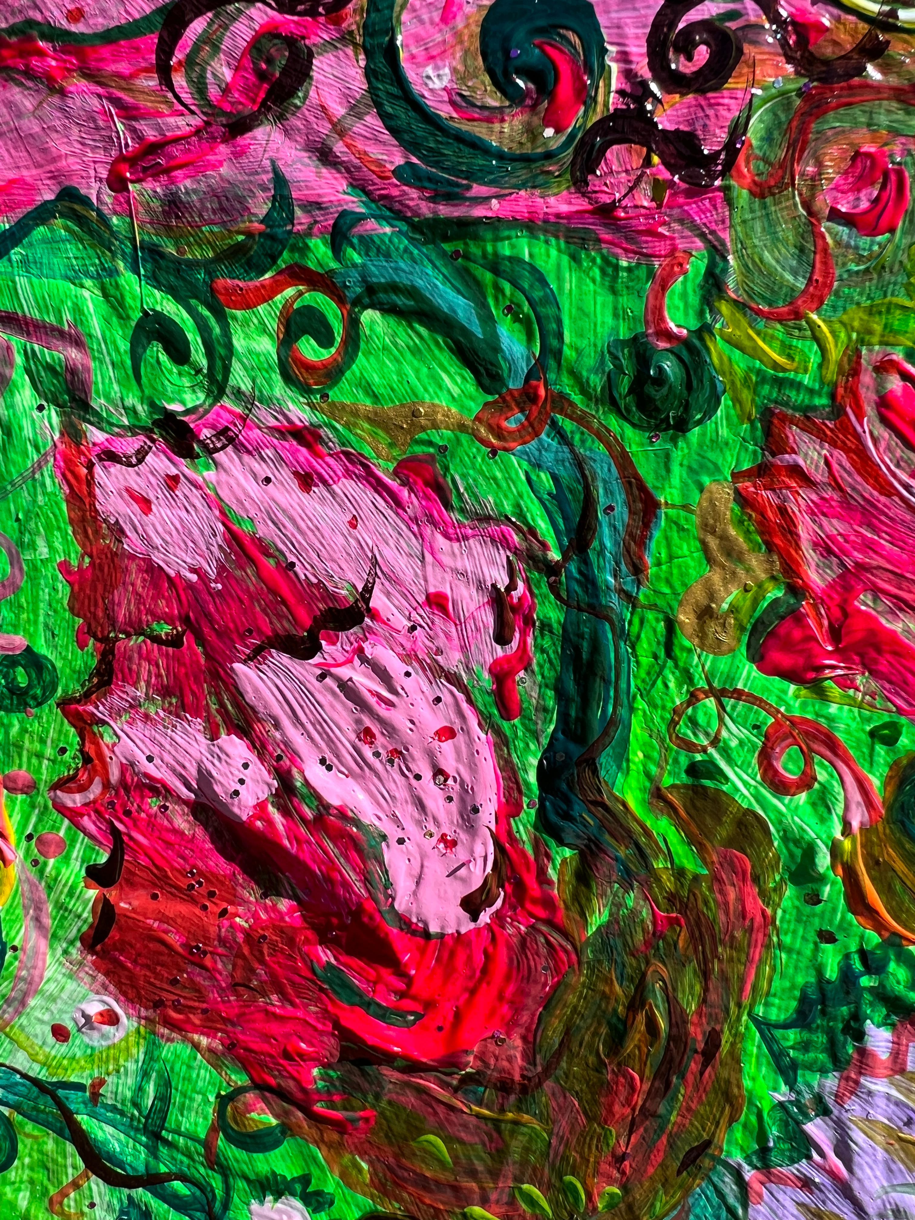Pintura abstracta única sobre lienzo de Serg Graff 