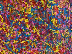 Pittura astratta su tela unica nel suo genere di Serg Graff "Modern Vision", COA