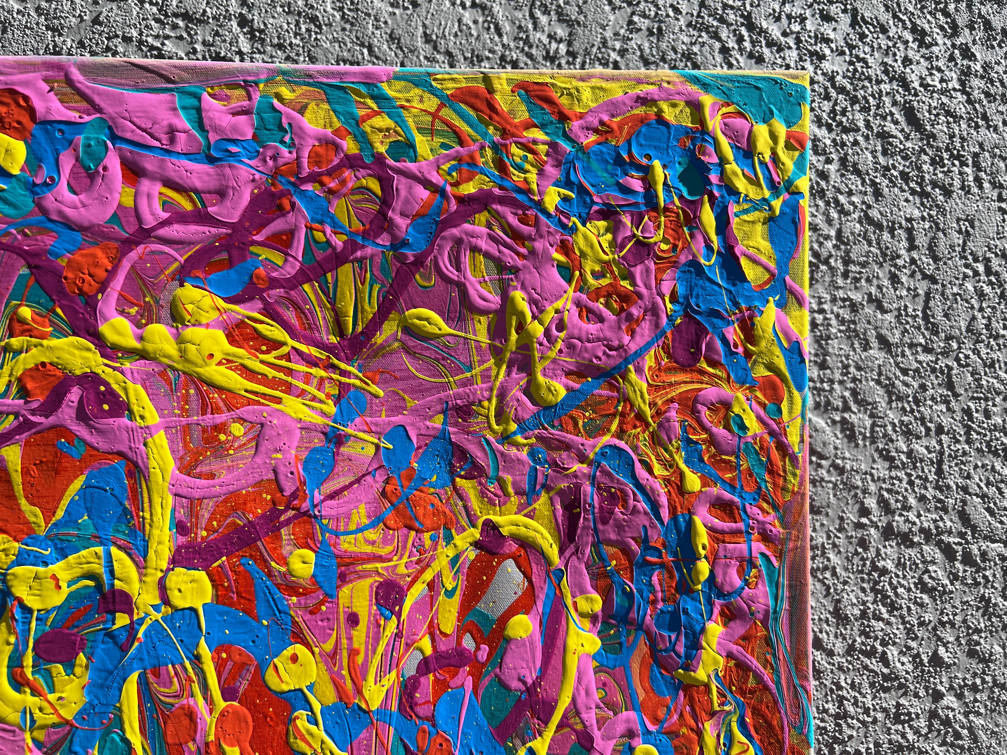Pittura astratta su tela unica nel suo genere di Serg Graff 
