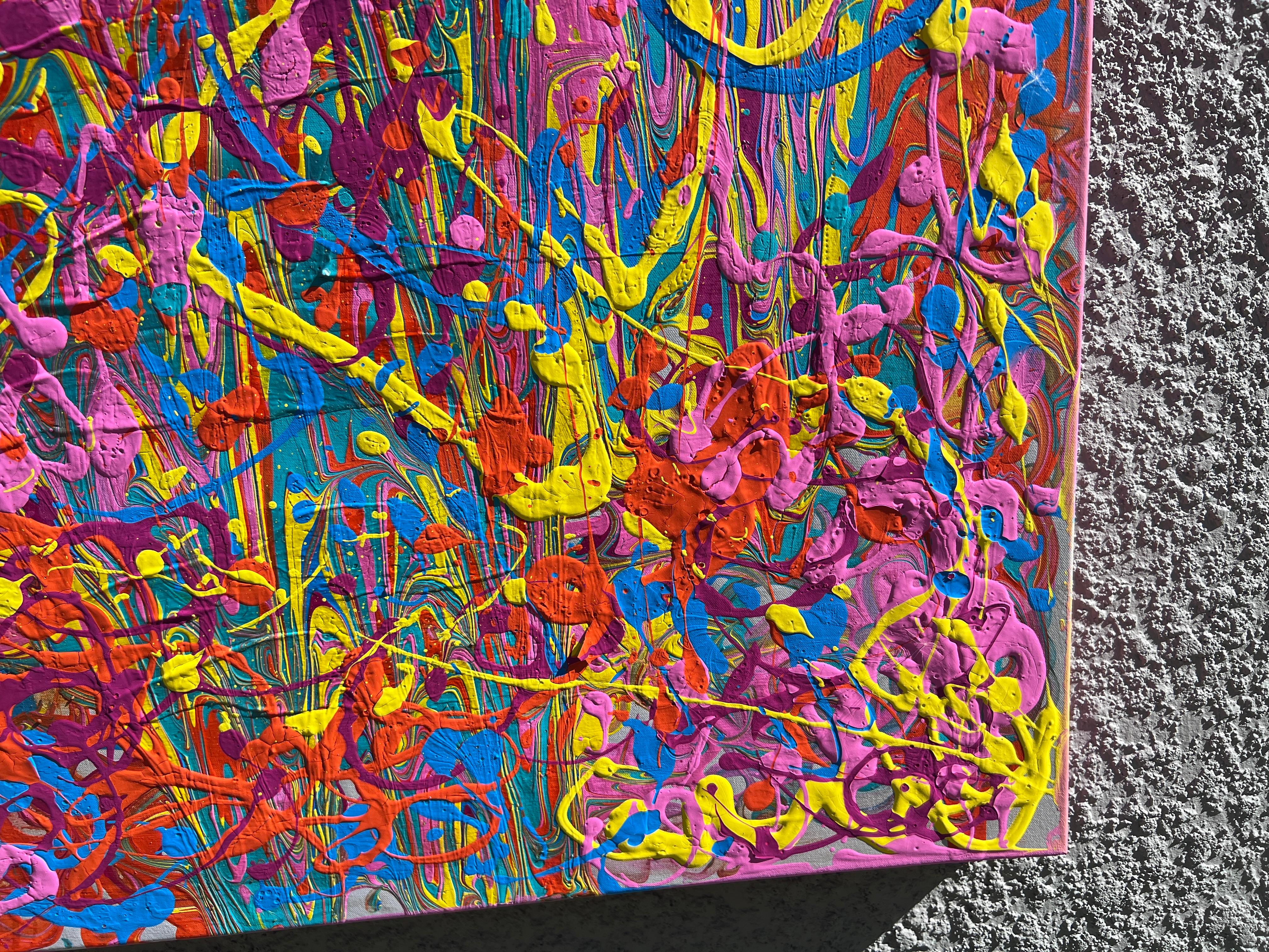Pittura astratta su tela unica nel suo genere di Serg Graff 