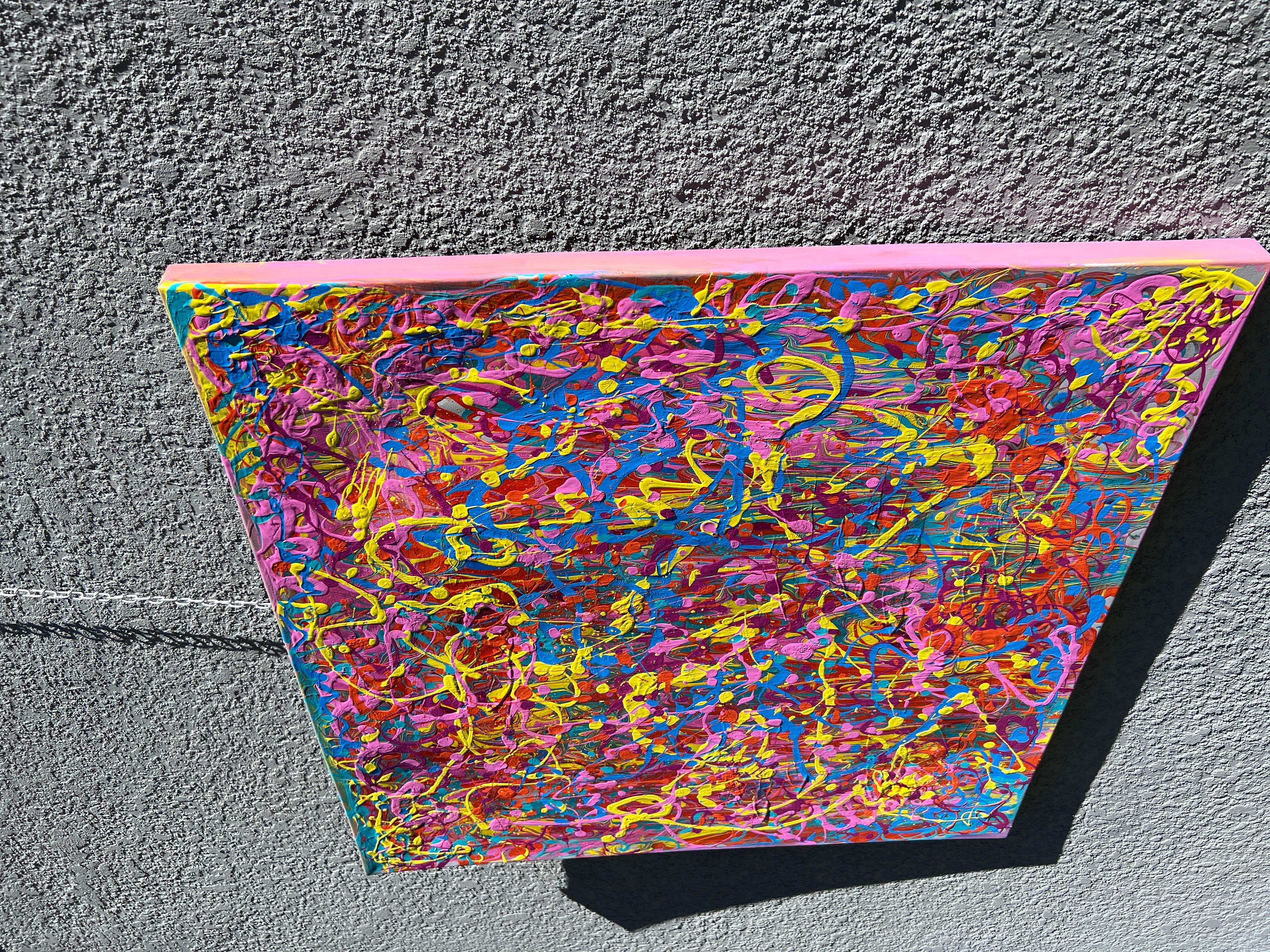 Pittura astratta su tela unica nel suo genere di Serg Graff 