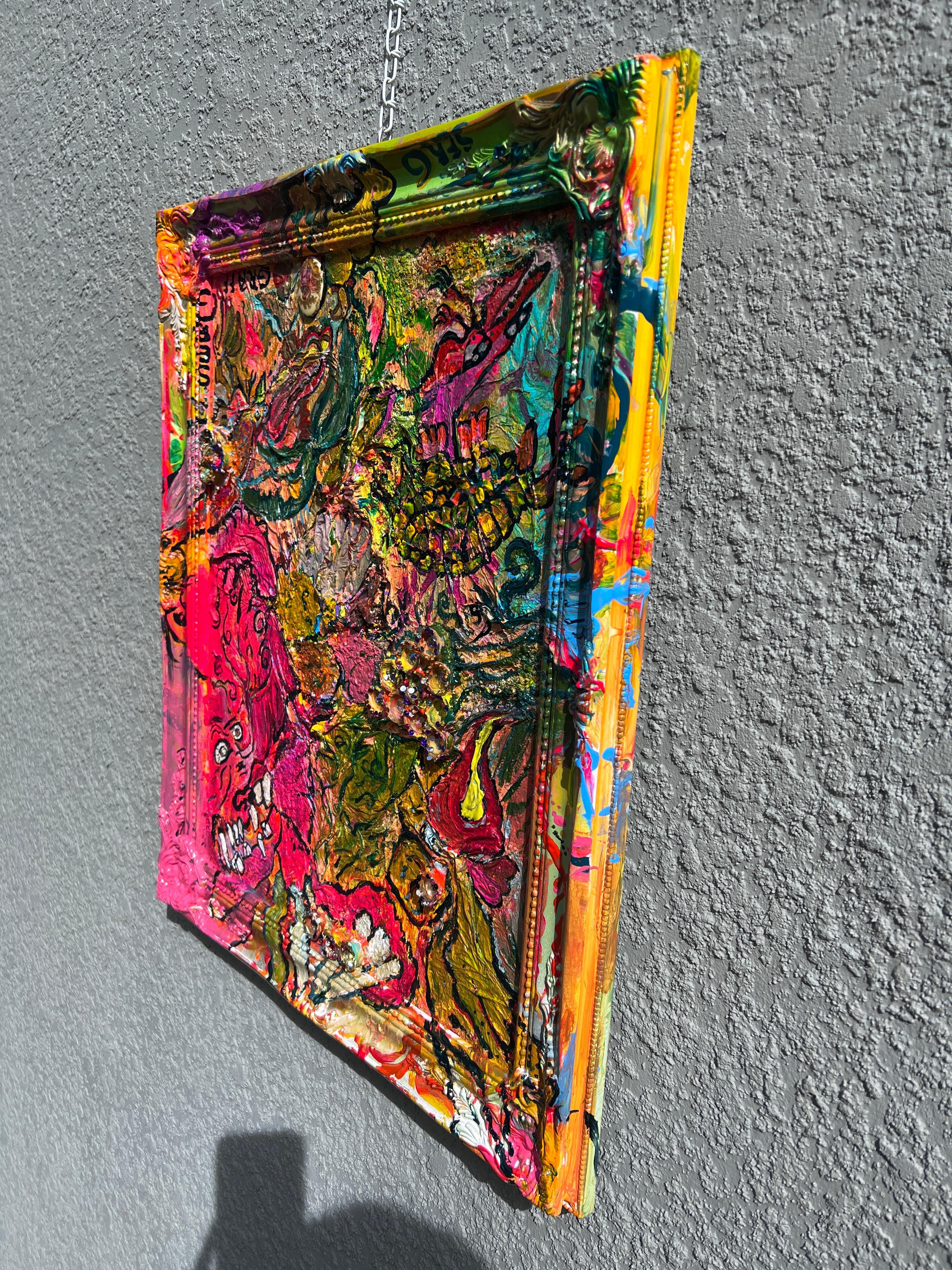 One-Of-A-Kind Abstract textured Painting by Serg Graff 