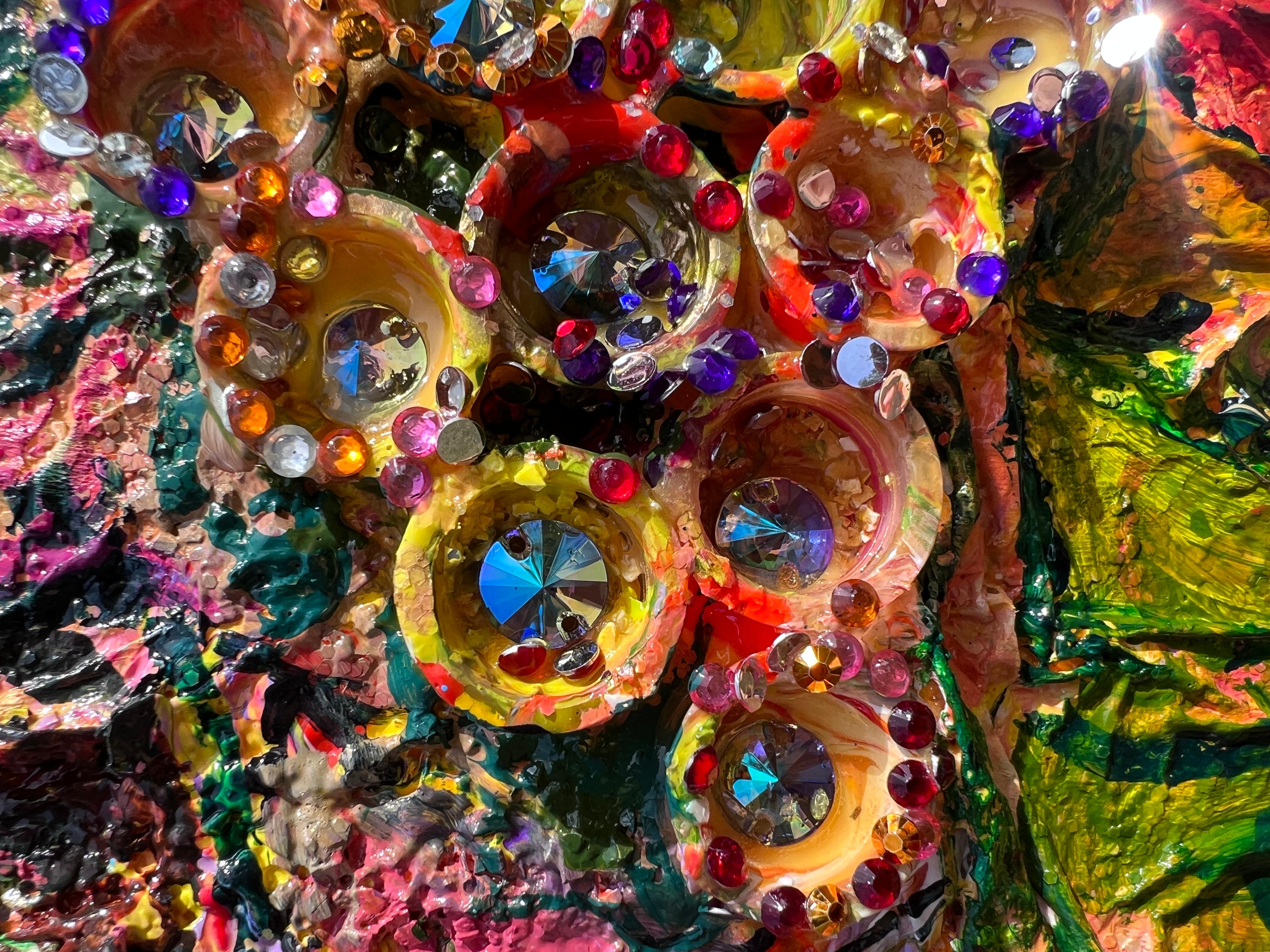 One-Of-A-Kind Abstract textured Painting by Serg Graff 